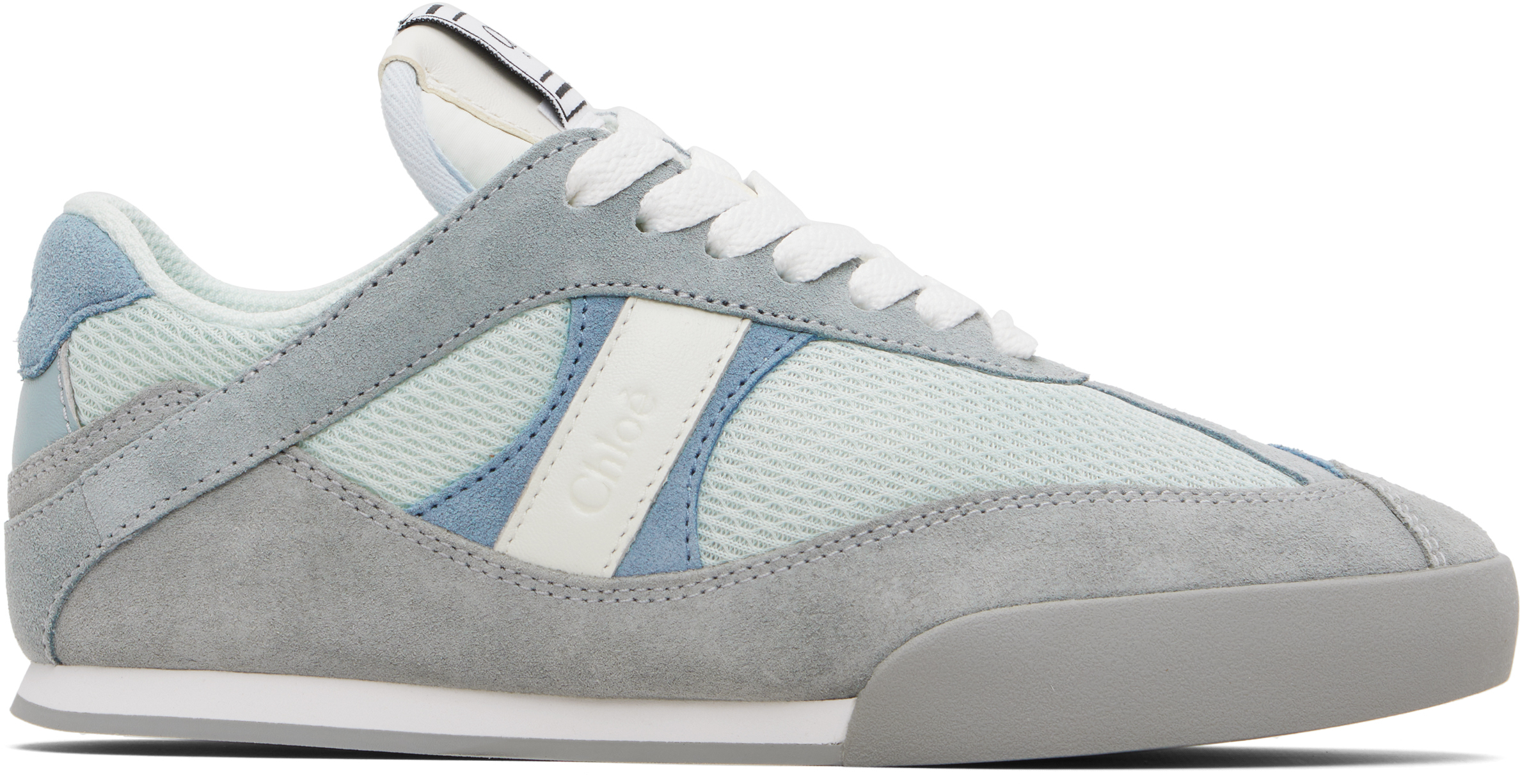 Chloé Blue & Gray 'Chloé Kick' Sneakers