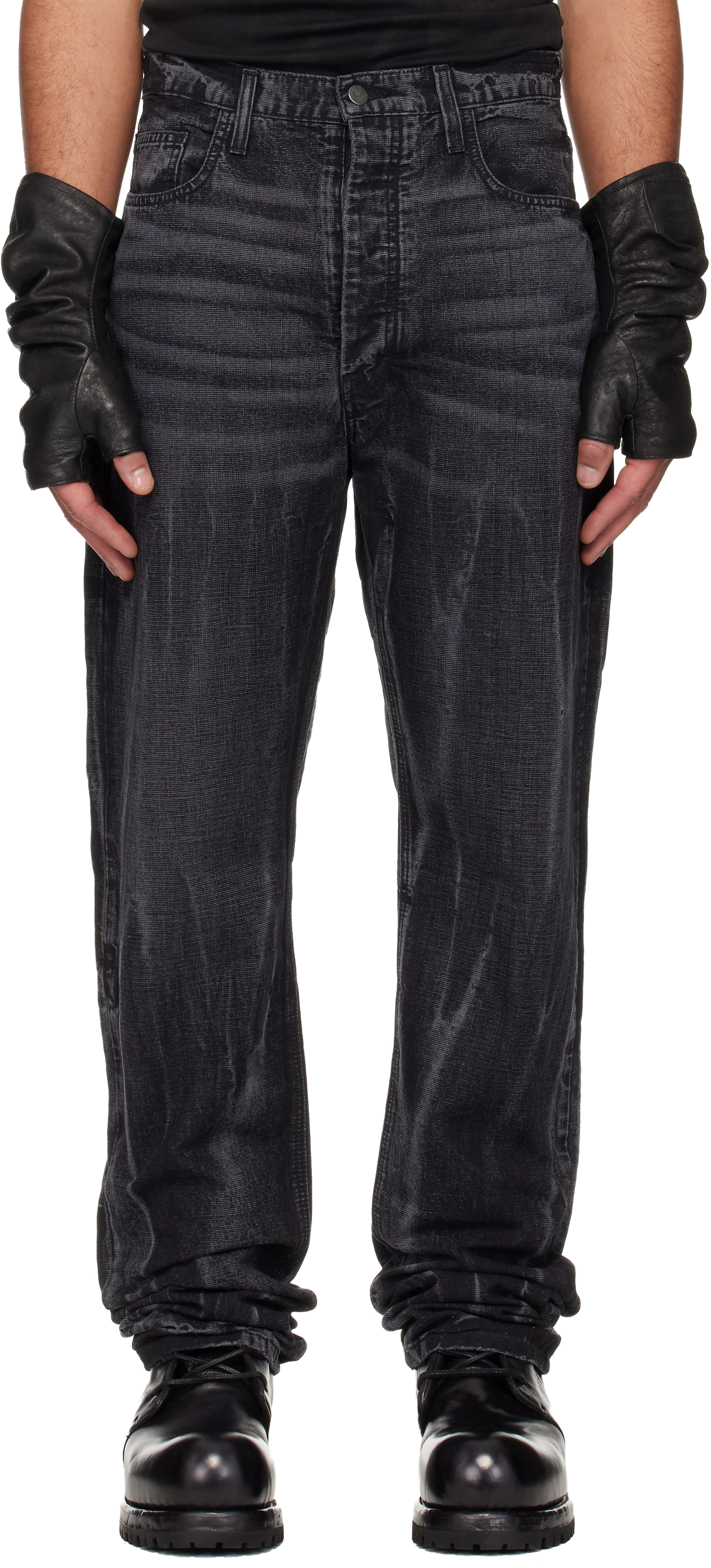 Black Classic Straight Leg Jeans