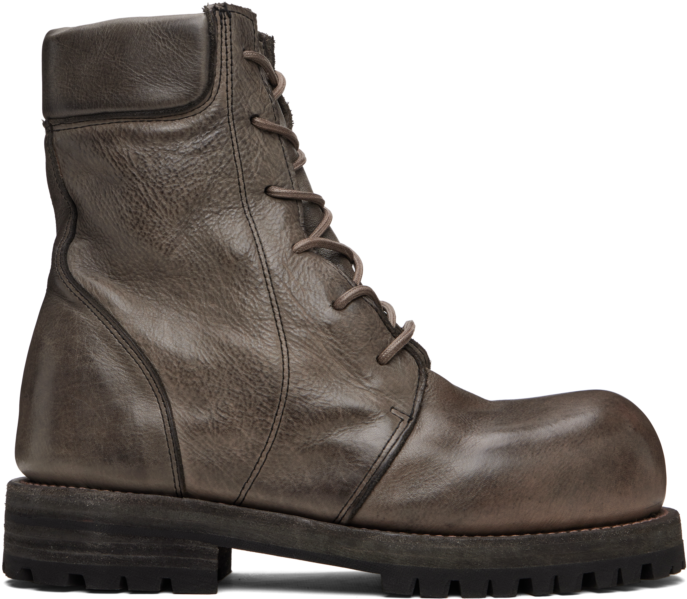 靴 ALEXANDER DIGENOVA Moan Boots ALEXANDER DIGENOVA: Gray Moan V02 Boots | SSENSE