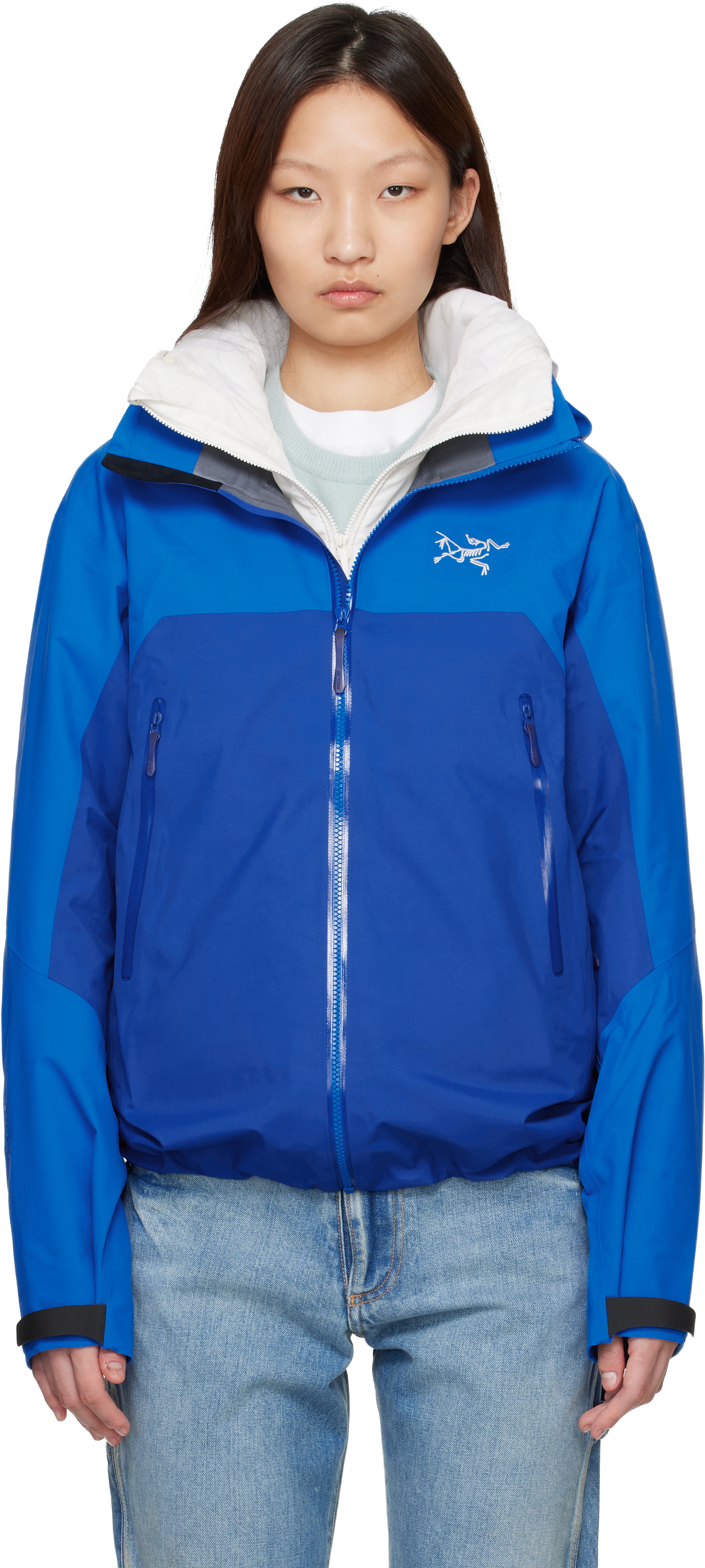 Arc'teryx: Navy Beta AR Jacket | SSENSE Canada