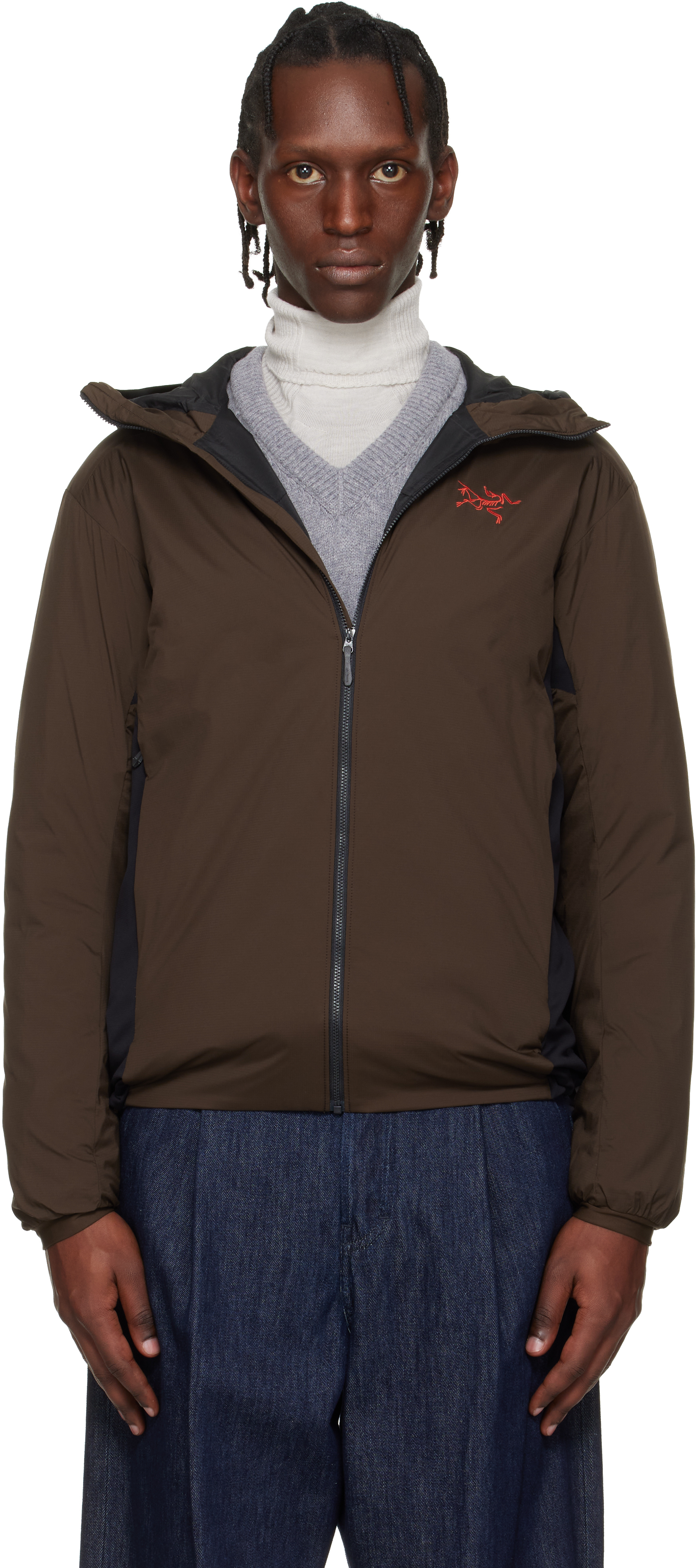 Arc'teryx: ブラウン Atom フード付きジャケット | SSENSE 日本