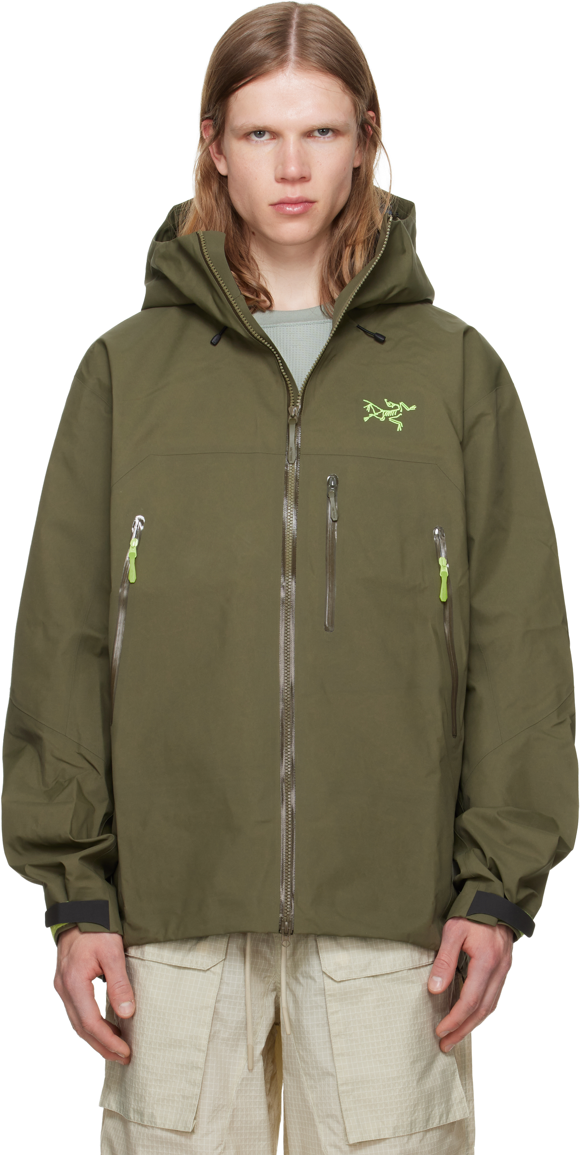 Arc'teryx: カーキ Beta SV ジャケット | SSENSE 日本
