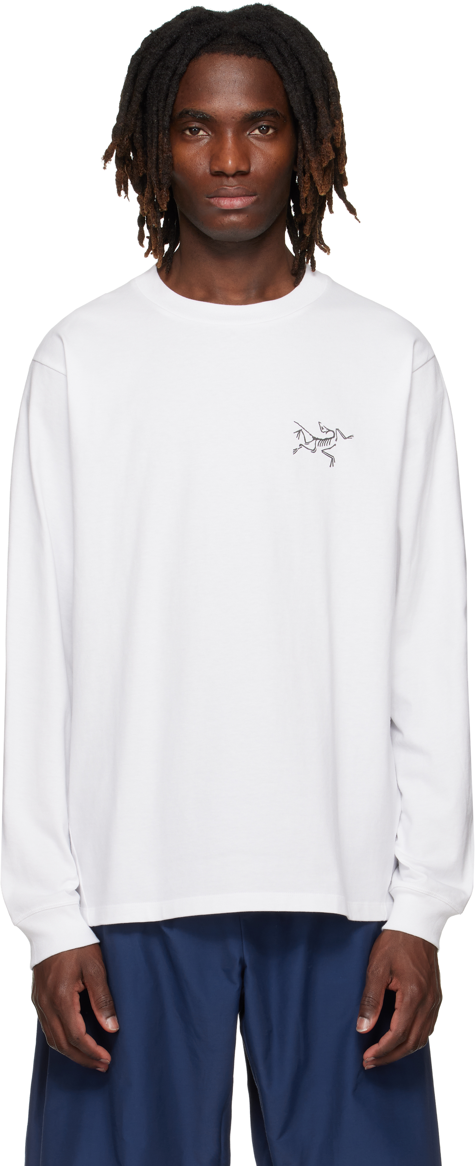 Arc'teryx: ホワイト Kragg コットン 長袖Tシャツ | SSENSE 日本