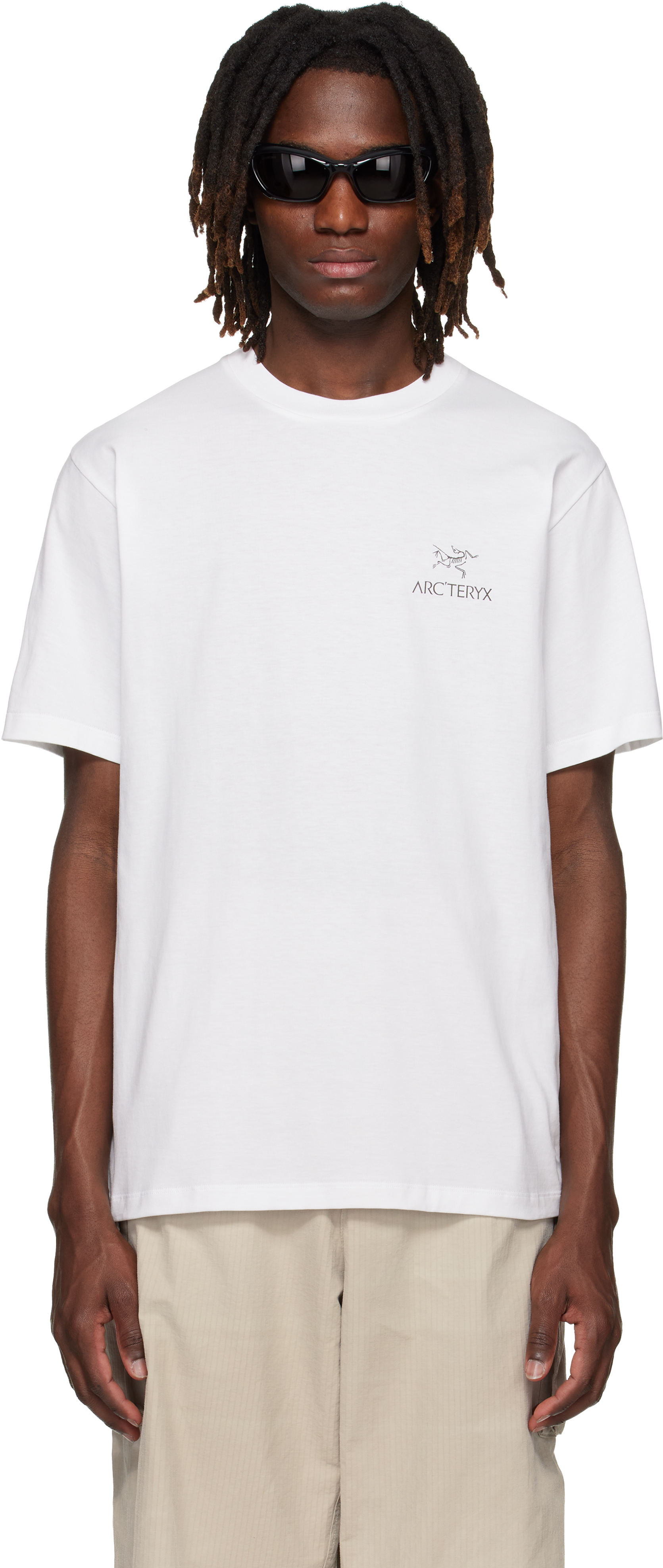 Arc'teryx: ホワイト Kragg SL Cotton Bird Word 半袖Tシャツ | SSENSE