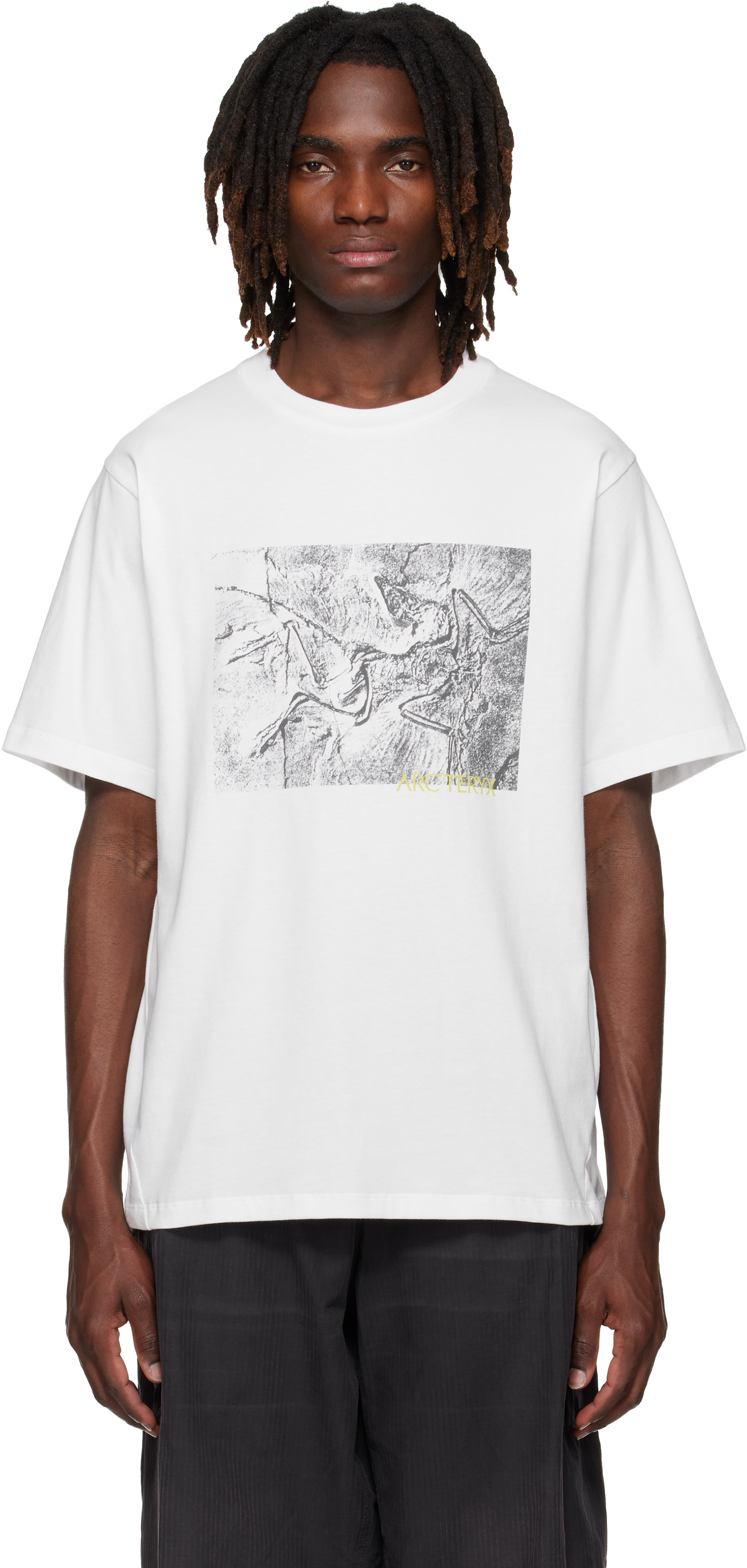 Arc'teryx: White Kragg Cotton Lithographica S/S T-shirt | SSENSE