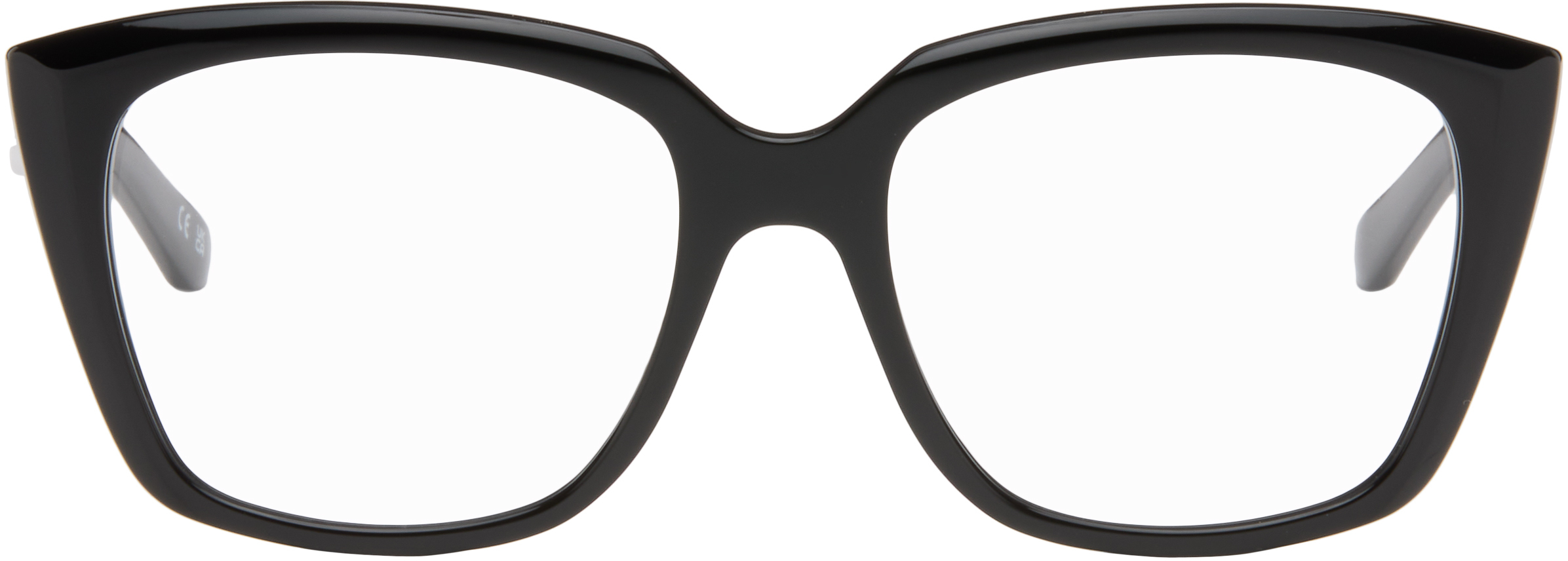 Balenciaga Black Cateye Optical Frame Glasses