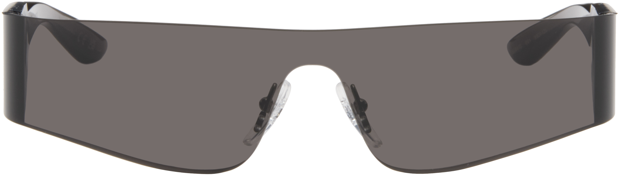 Balenciaga Gray Mono Rectangle Sunglasses