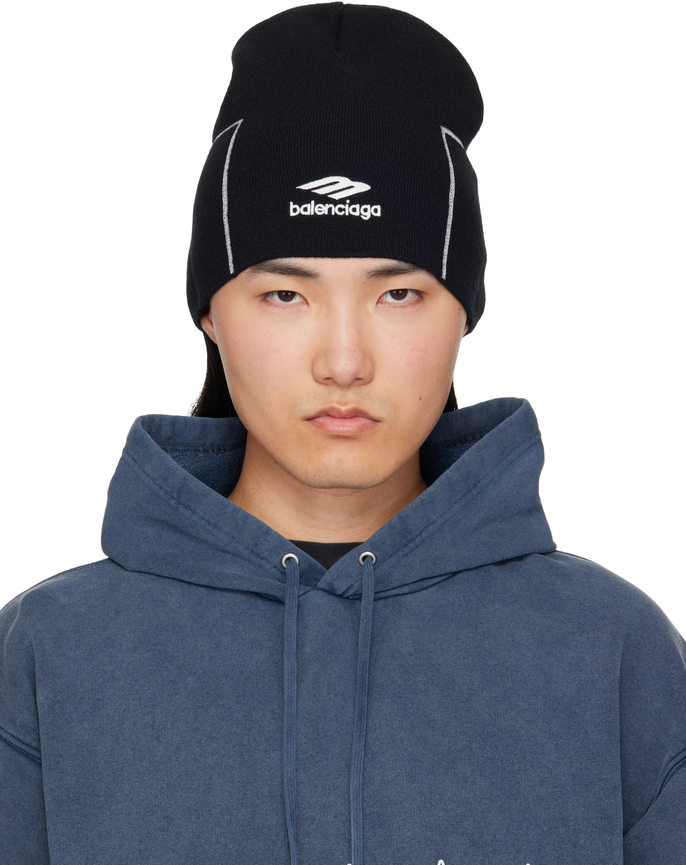Balenciaga: ブラック Sporty ビーニー | SSENSE 日本