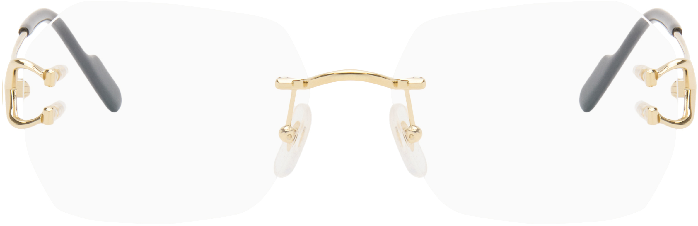 Cartier Gold 'C de Cartier' Square Rimless Glasses