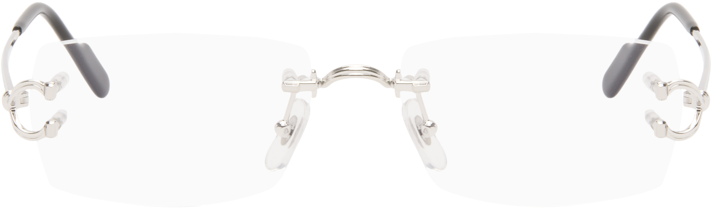 Cartier Silver 'Signature C de Cartier' Glasses