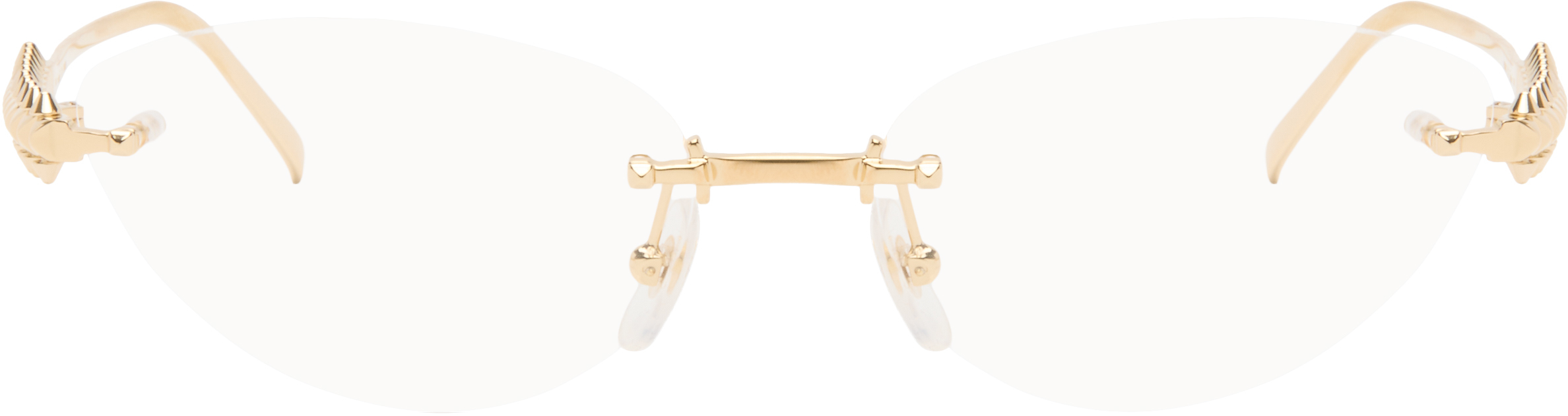 Cartier Gold 'Clash de Cartier' Cat Eye Glasses