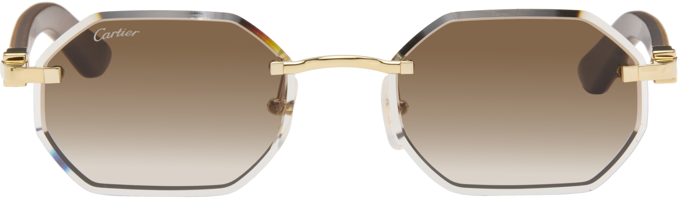 Cartier Gold Exception Signature C Sunglasses