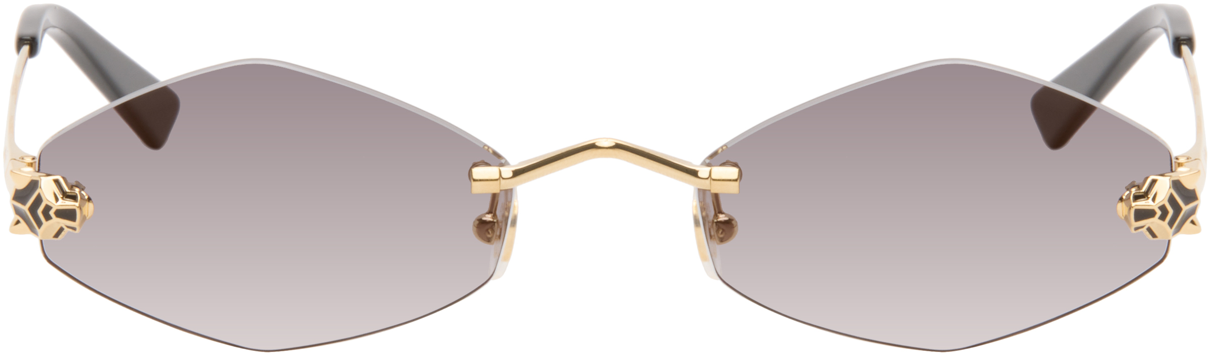 Cartier Gold 'Panthère de Cartier' Sunglasses
