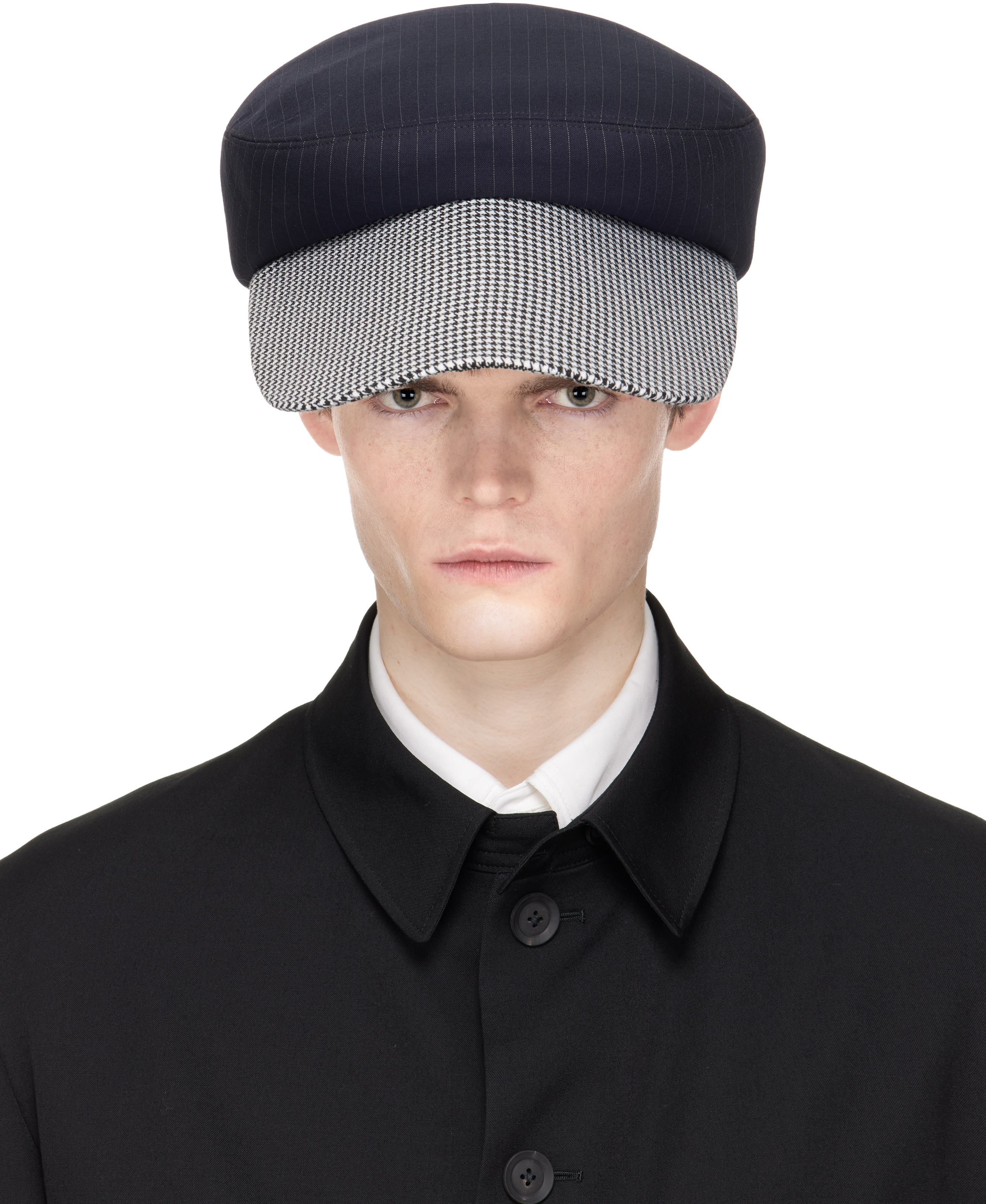 Comme des Garçons Homme Plus Black & White Hizume Edition Wool Cap