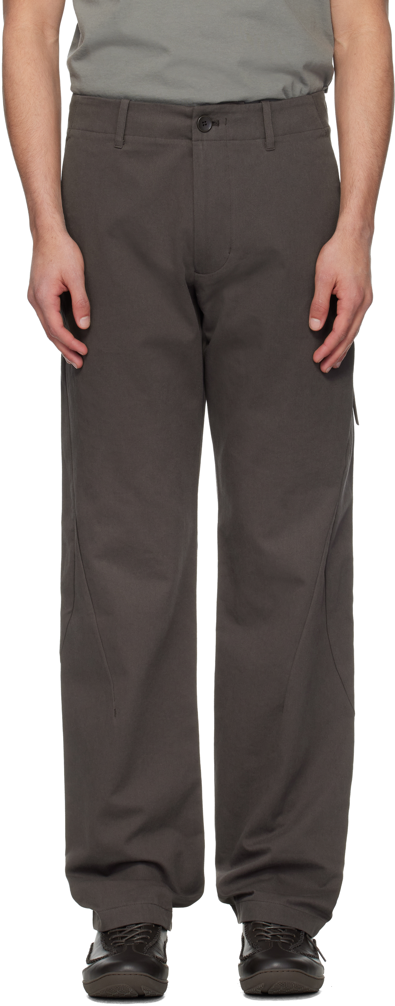 postarchivefaction trousers(archive) パンツ Brown Archive Stream Trousers by POST ARCHIVE FACTION (PAF) on Sale