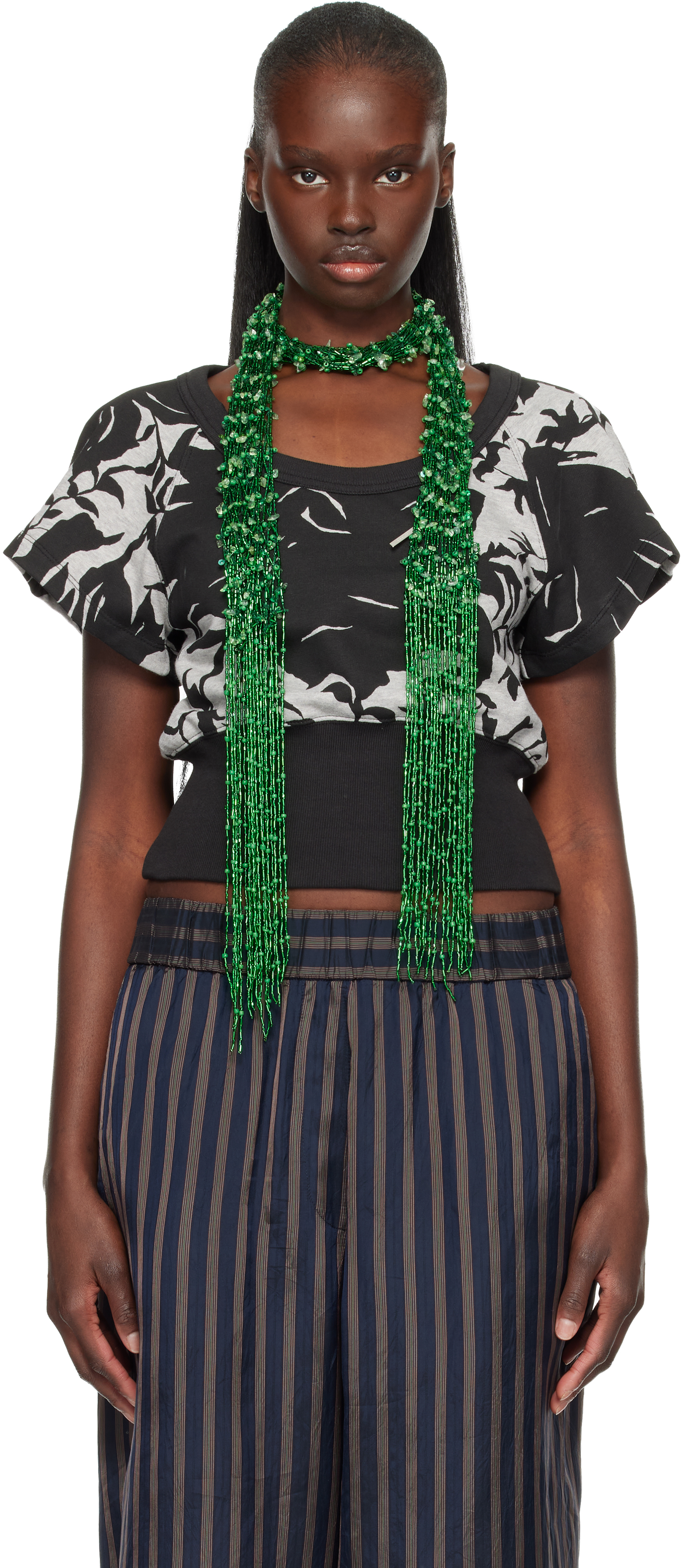 Dries Van Noten Gray Printed T-shirt