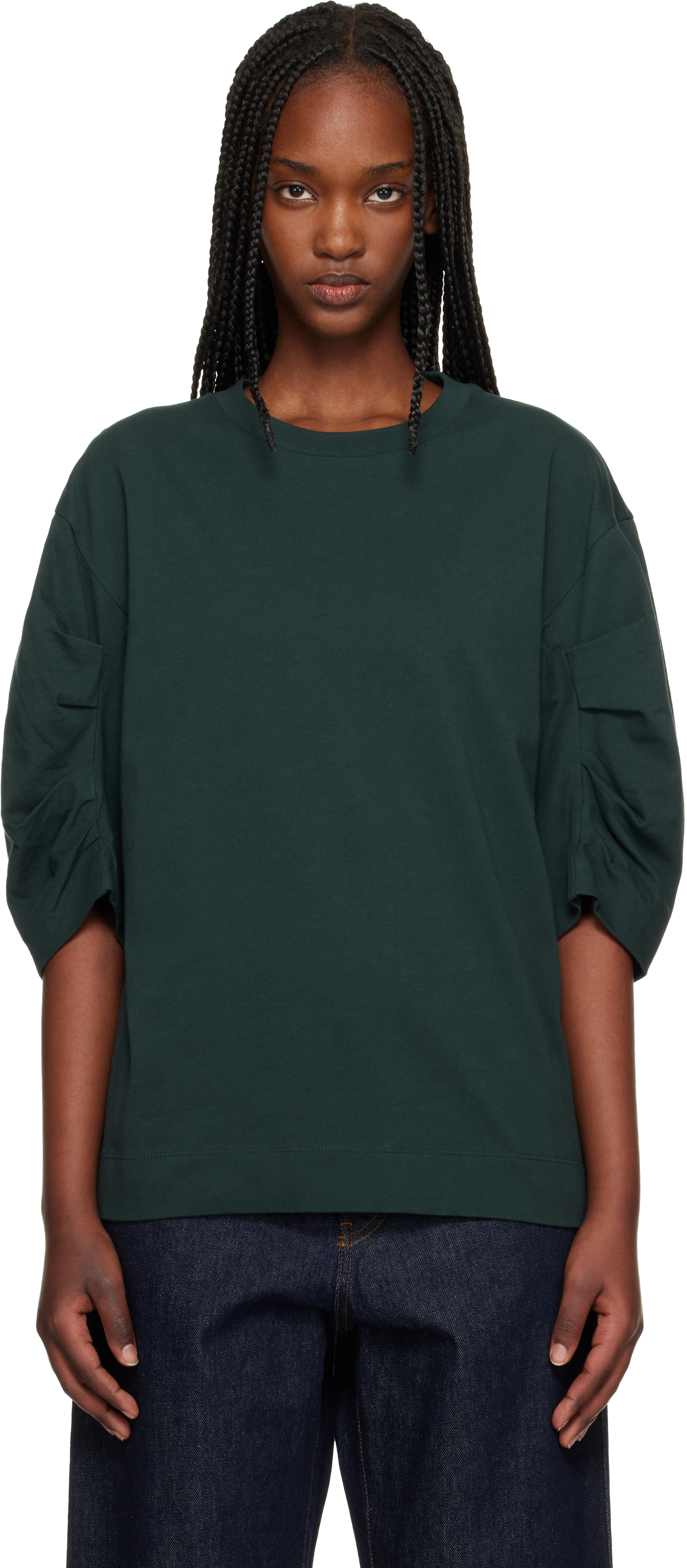 まみむめもDRIES VAN NOTEN M 半袖Tシャツ グリーン系 Dries Van Noten ウィメンズ tシャツ | SSENSE 日本