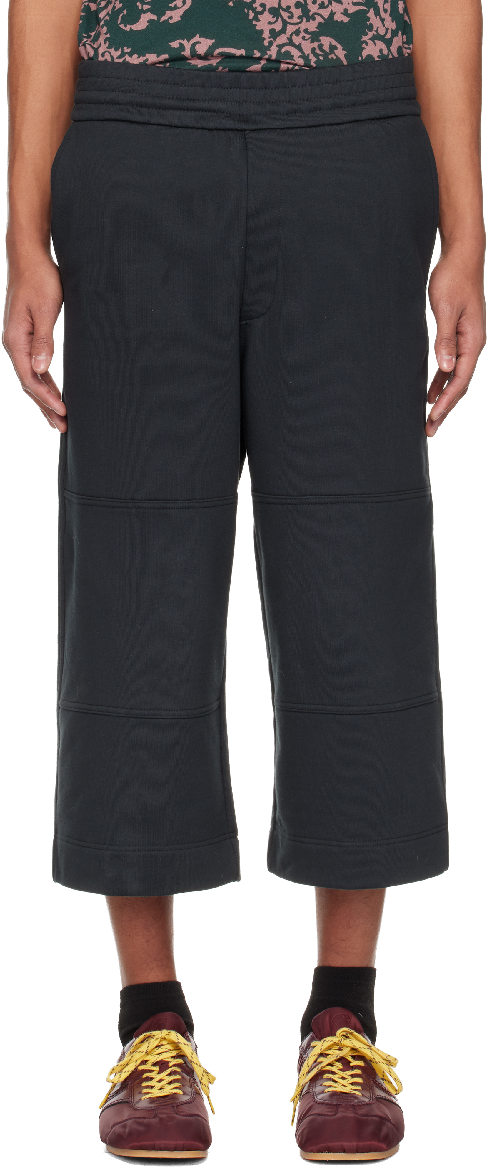 Dries Van Noten: ブラック コットン ルーズ ショートパンツ | SSENSE 日本