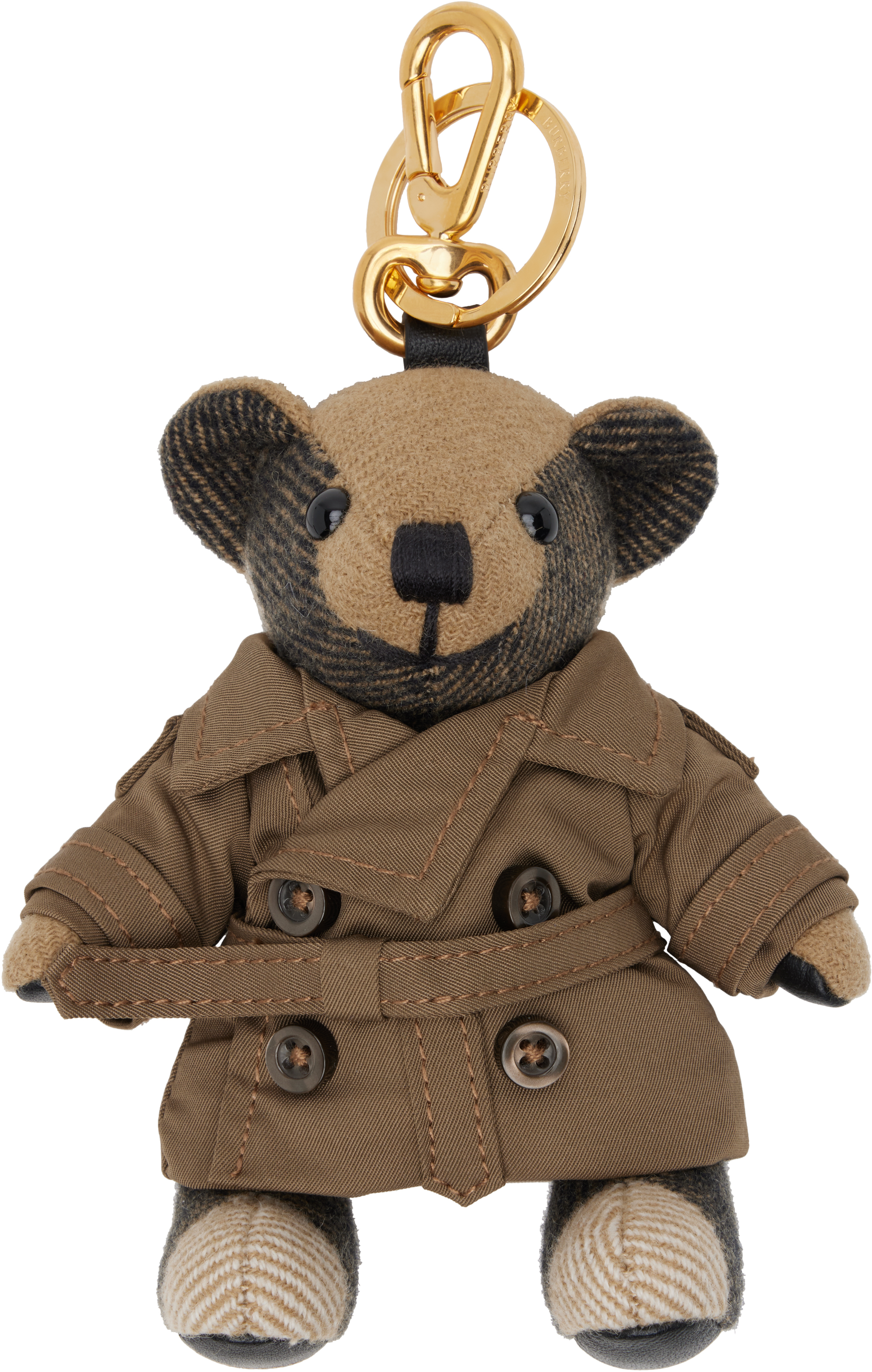 Burberry: ブラウン Thomas Bear チャーム キーホルダー | SSENSE 日本