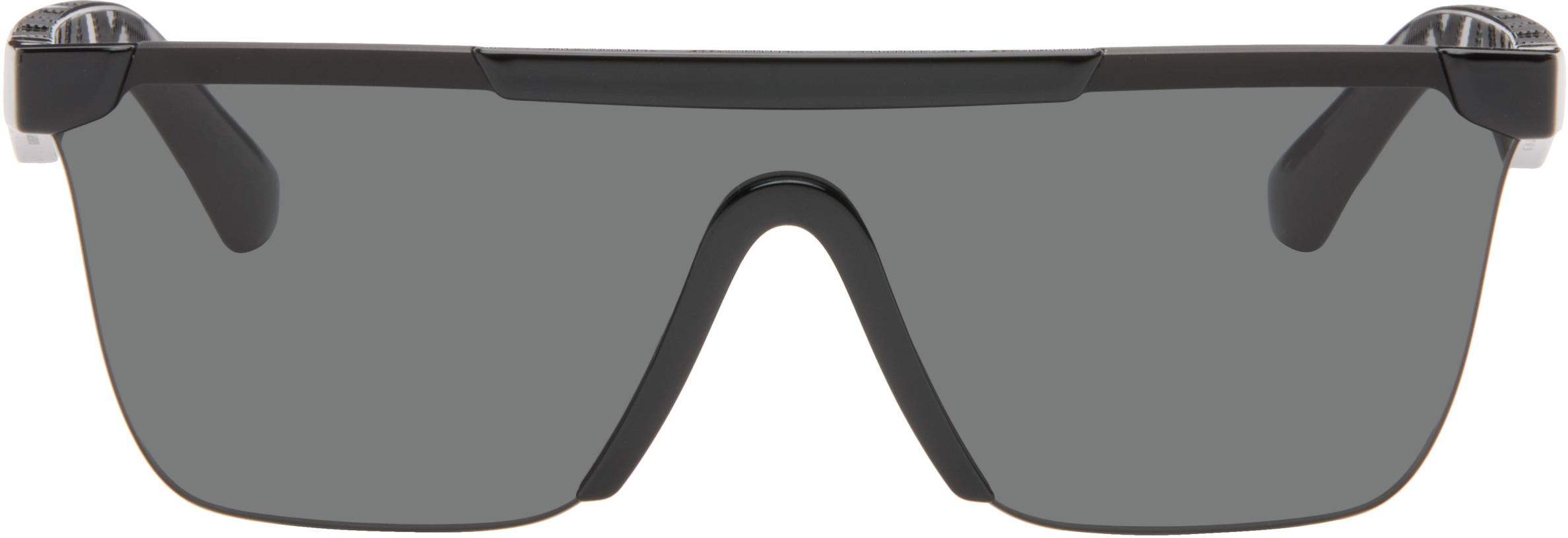Burberry Shield Sunglasses in Dark Smoke and Black Burberry BE4291 L (0 - 138) with Grey lenses and Black frame  main image 3