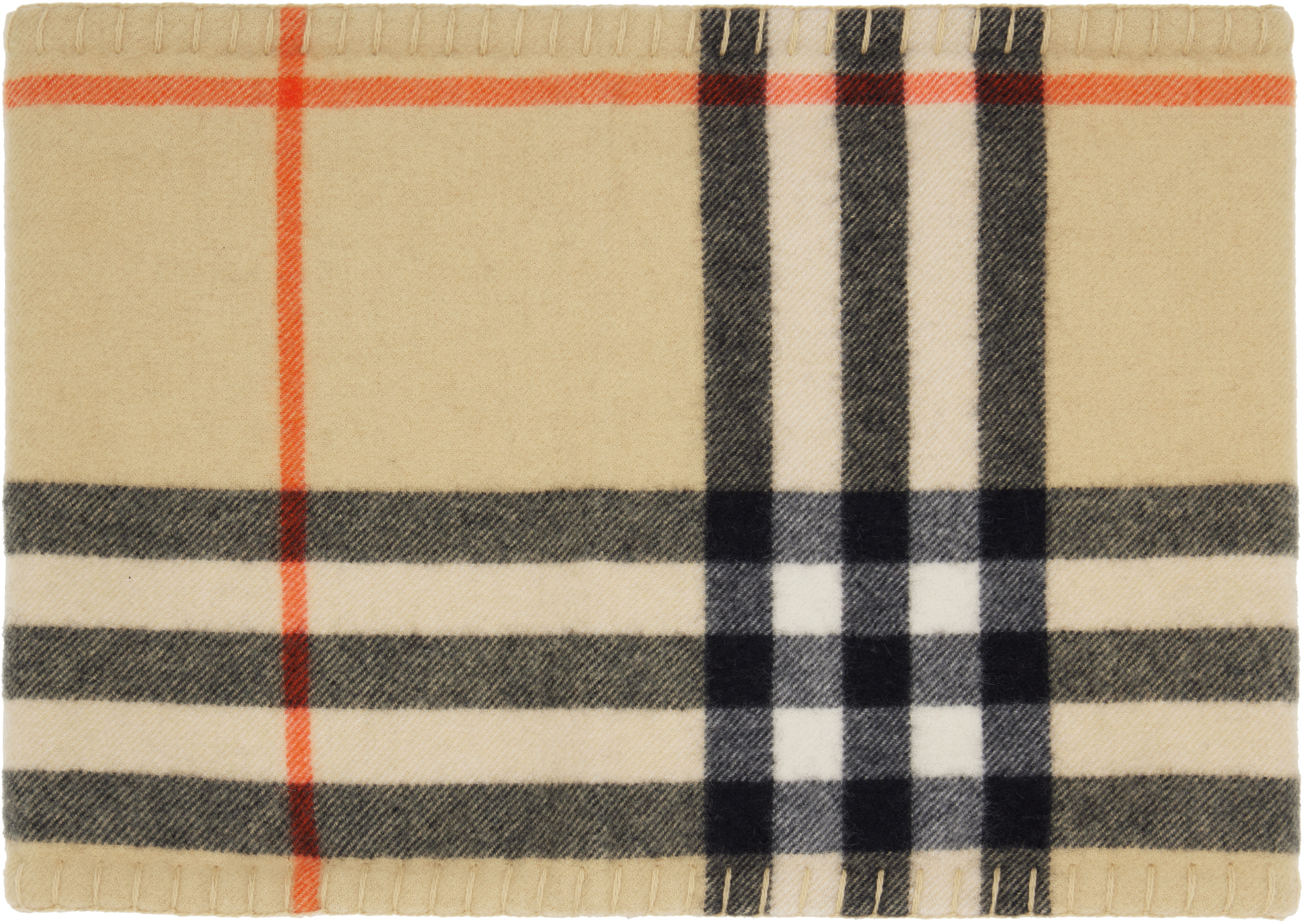 Burberry Beige Check Cashmere Snood