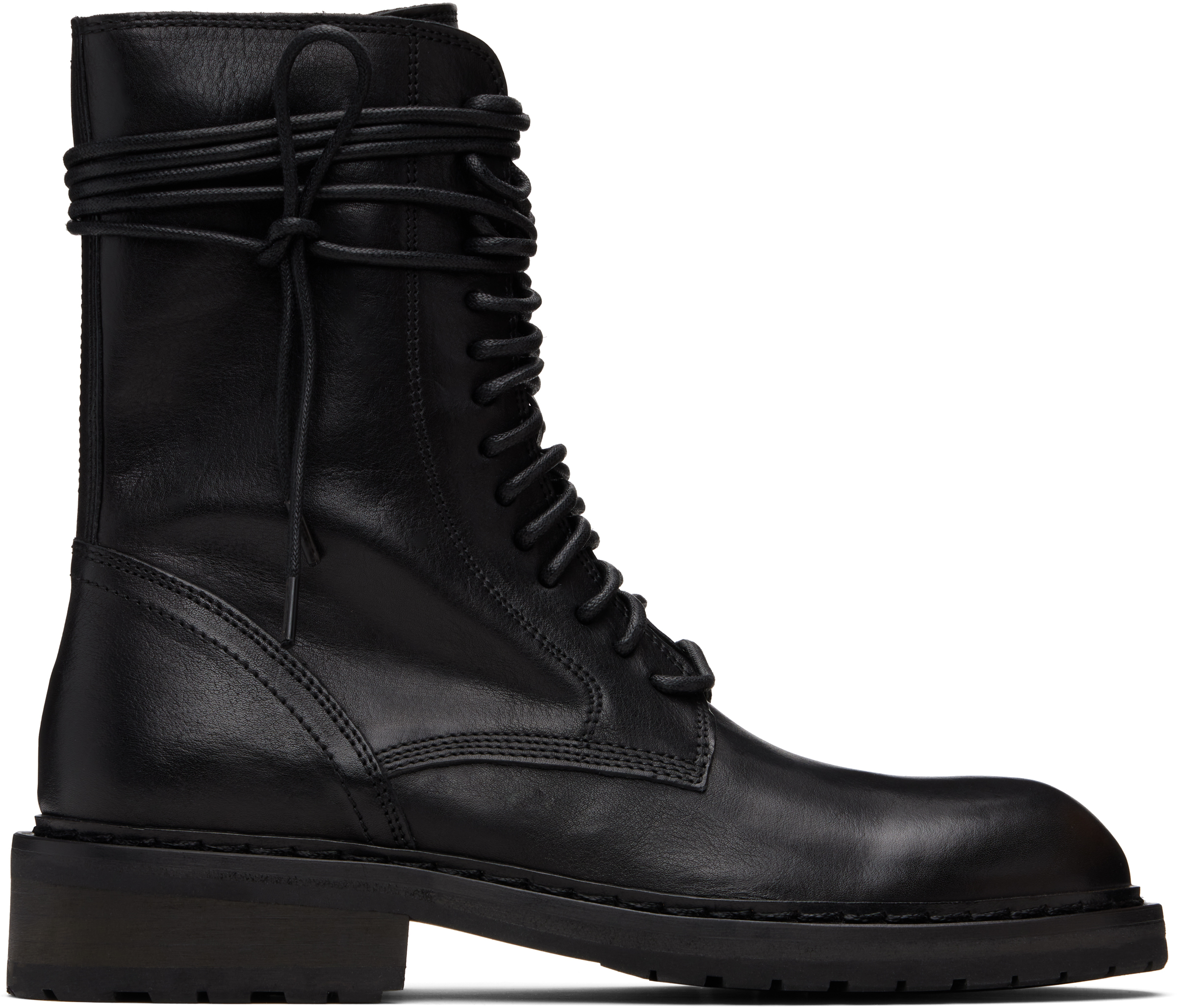 Ann Demeulemeester Black Danny Ankle Boots In Black