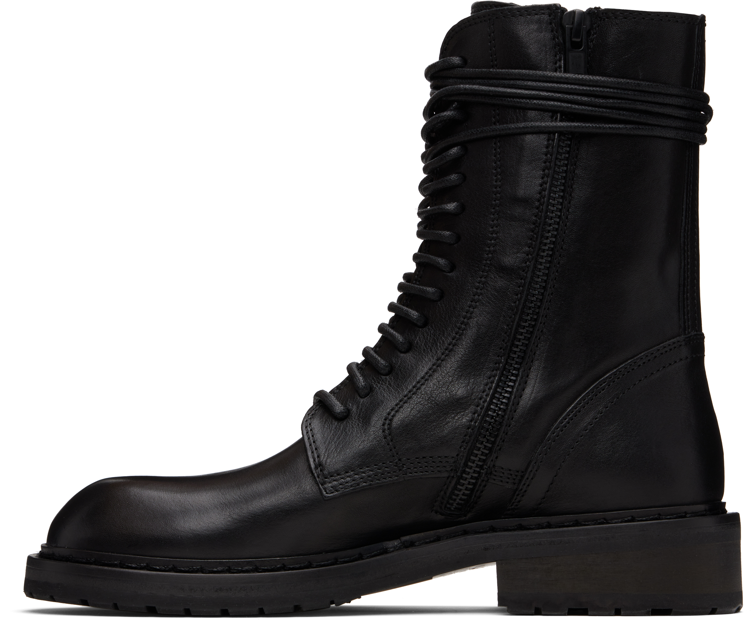 Ann Demeulemeester Black Danny Ankle Boots In Black