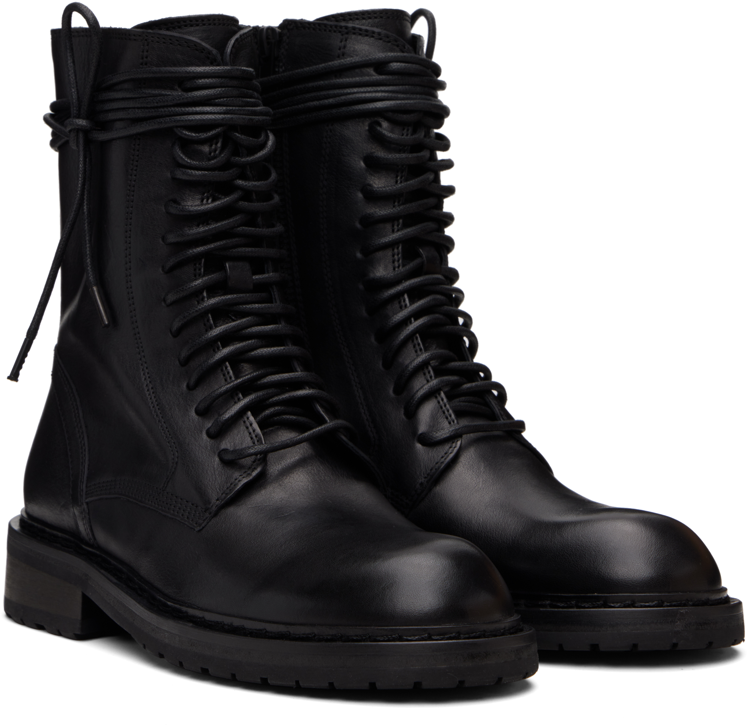 Ann Demeulemeester Black Danny Ankle Boots In Black