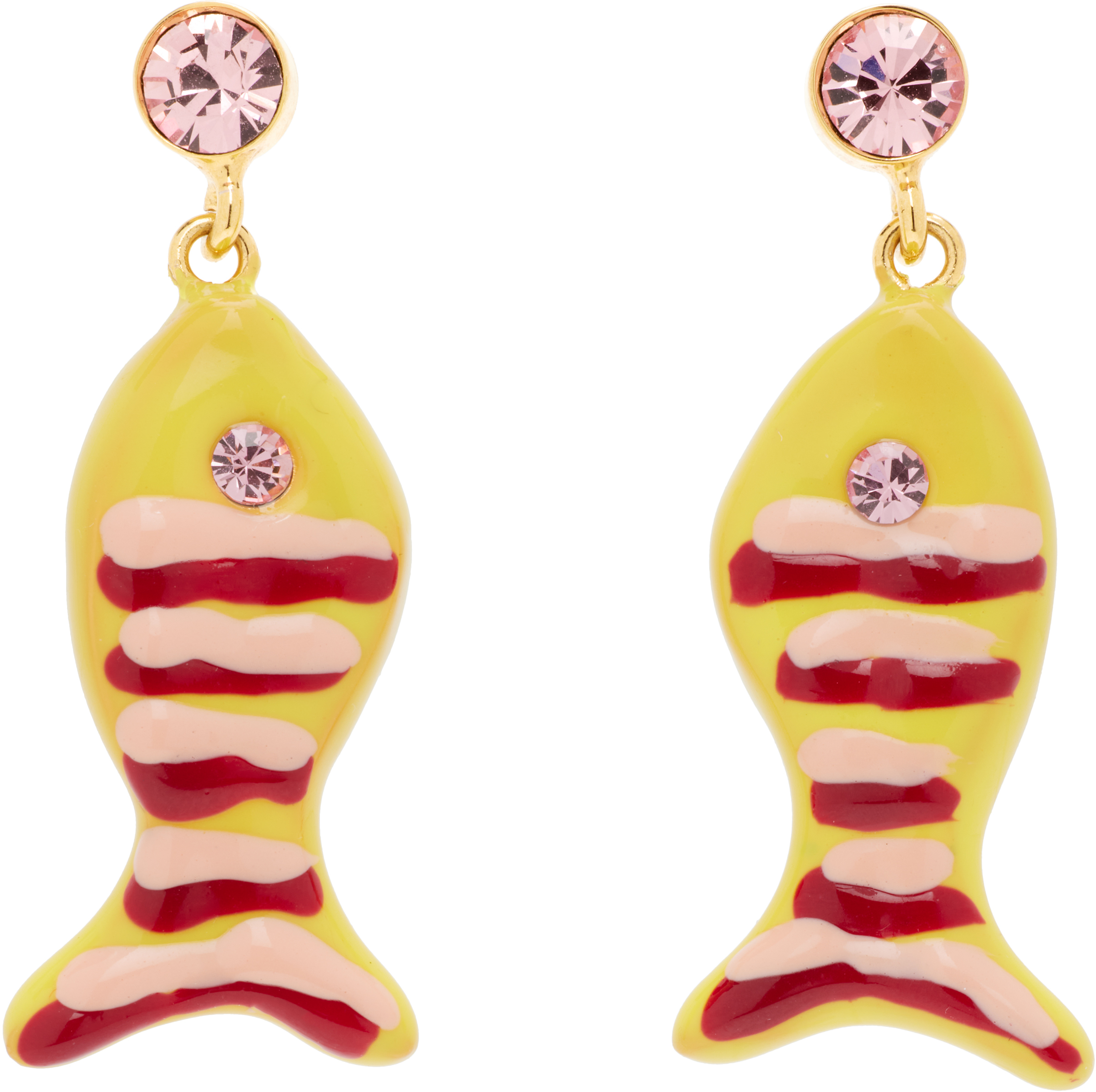 Marni Fish & Rhinestone Earrings