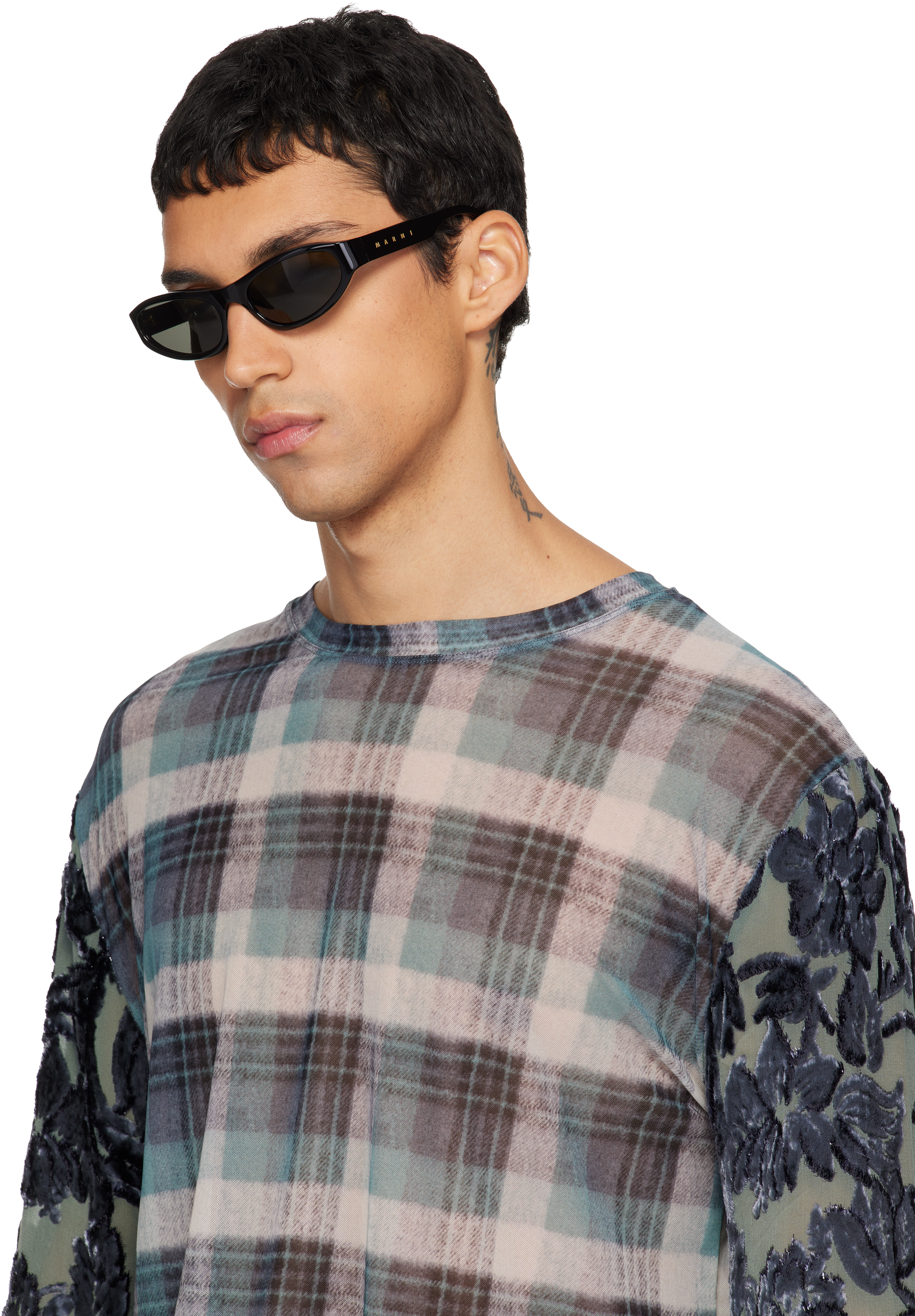 Marni Black Retrosuperfuture Edition Yozamei Sunglasses In Black