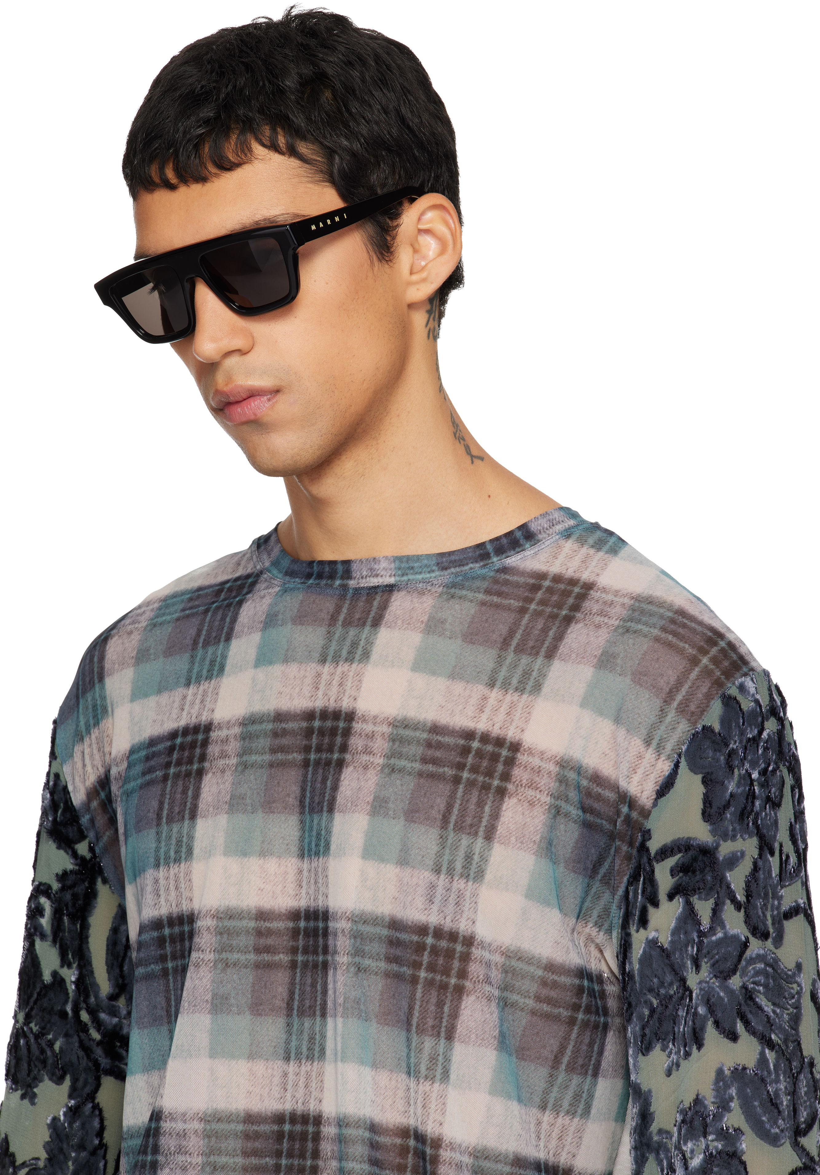 Marni Black Retrosuperfuture Edition Nistakari Sunglasses In Black