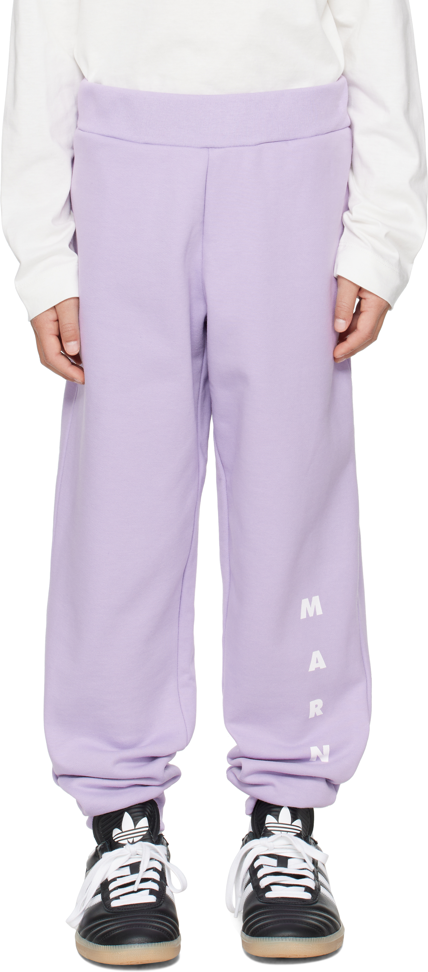 Marniのキッズ｜パープル コットン スウェットパンツがセール中