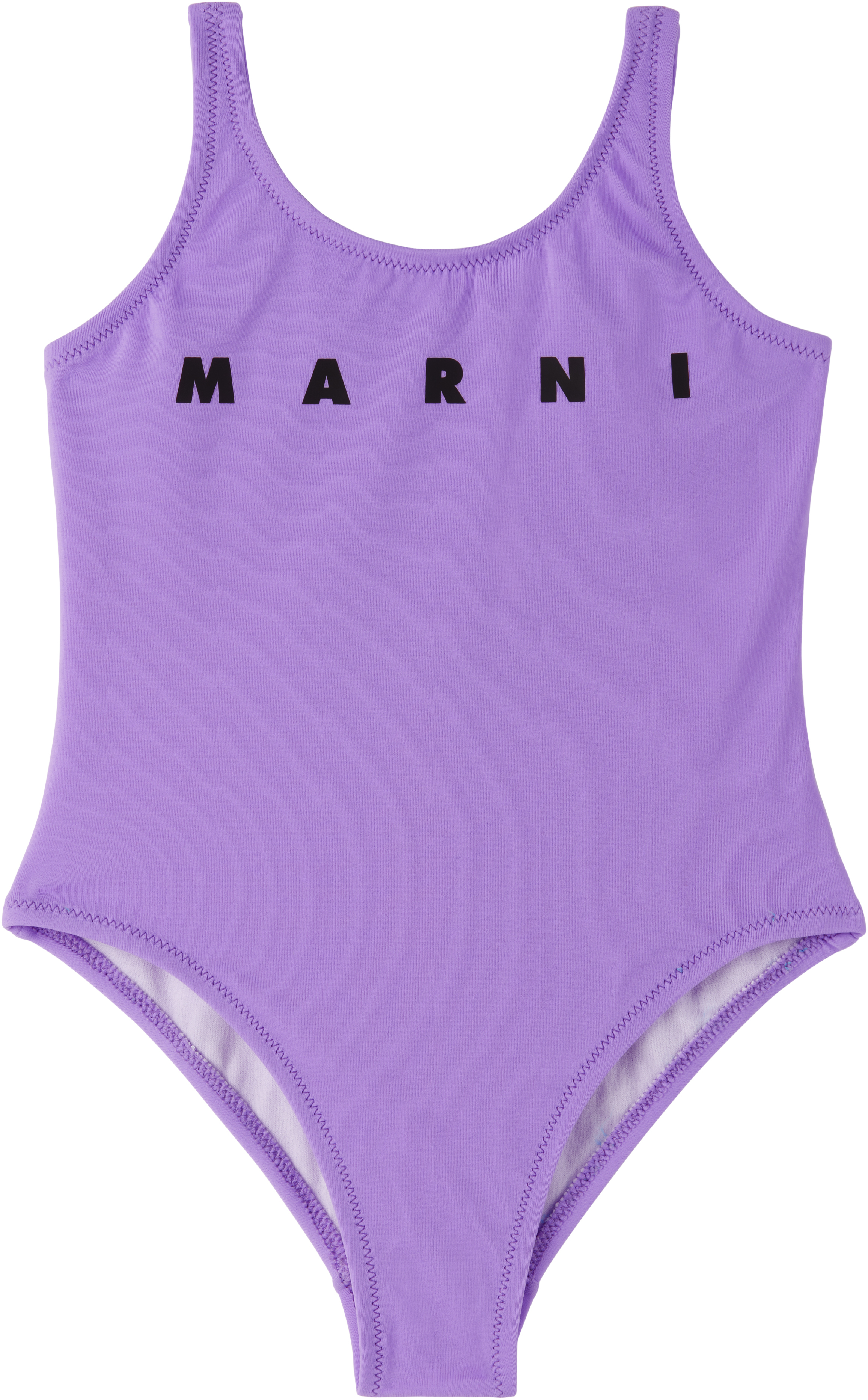 Marniのキッズ｜パープル 'Marni' Print ナイロン スイムウェアがセール中