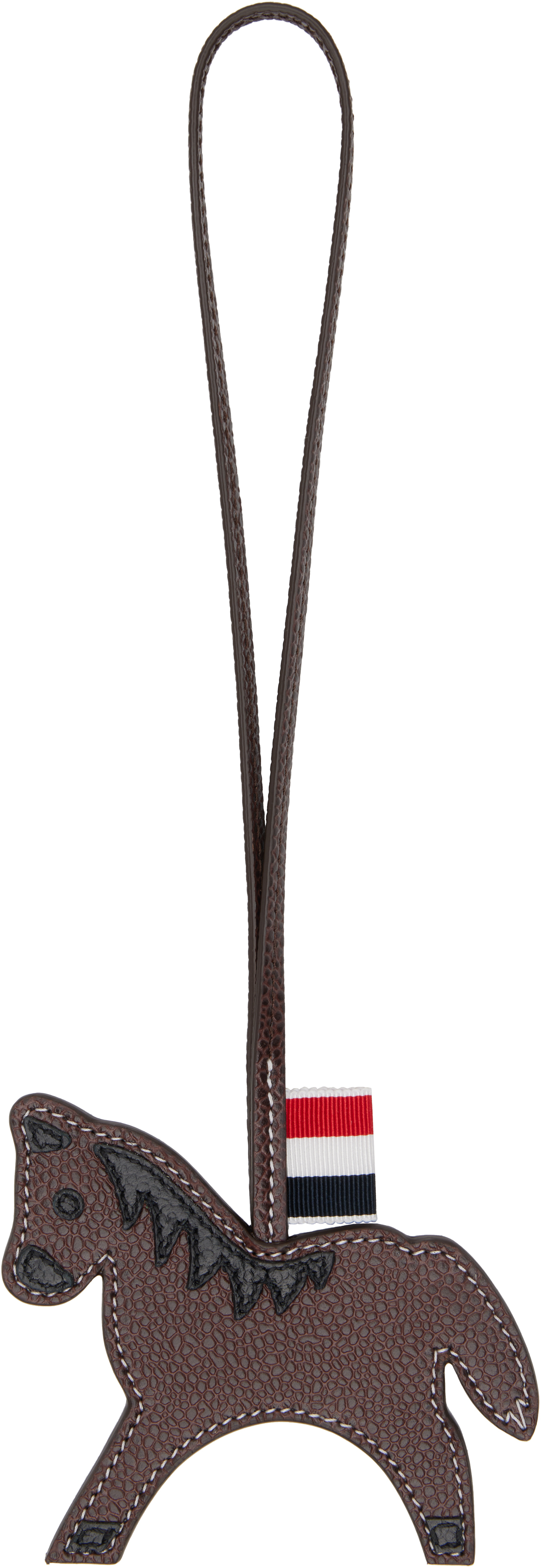 Thom Browne Brown Horse Bag Charm