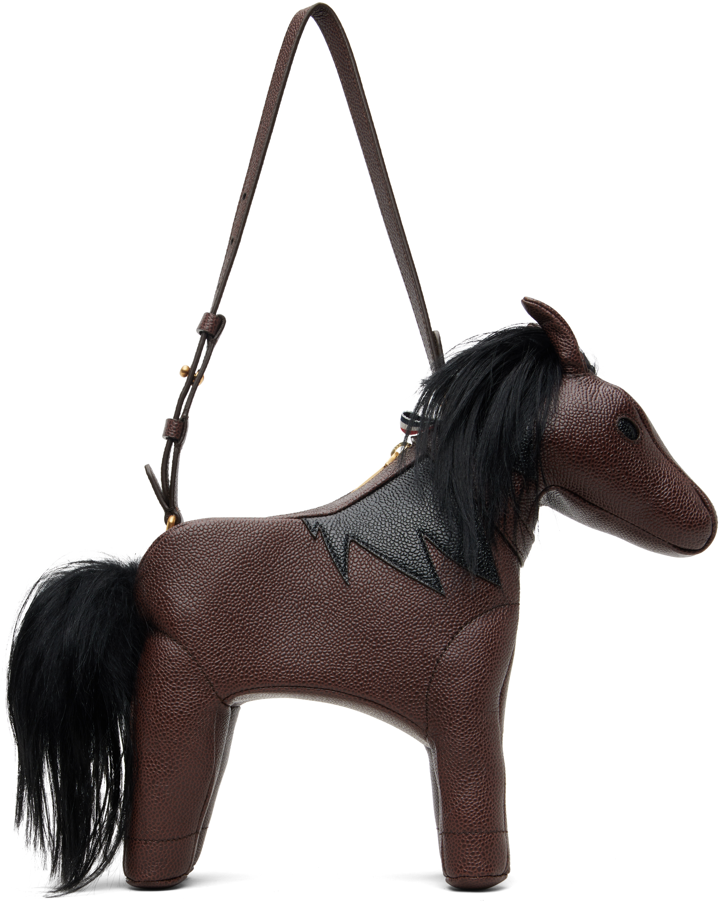 Thom Browne: Brown Baby Horse Bag | SSENSE Canada