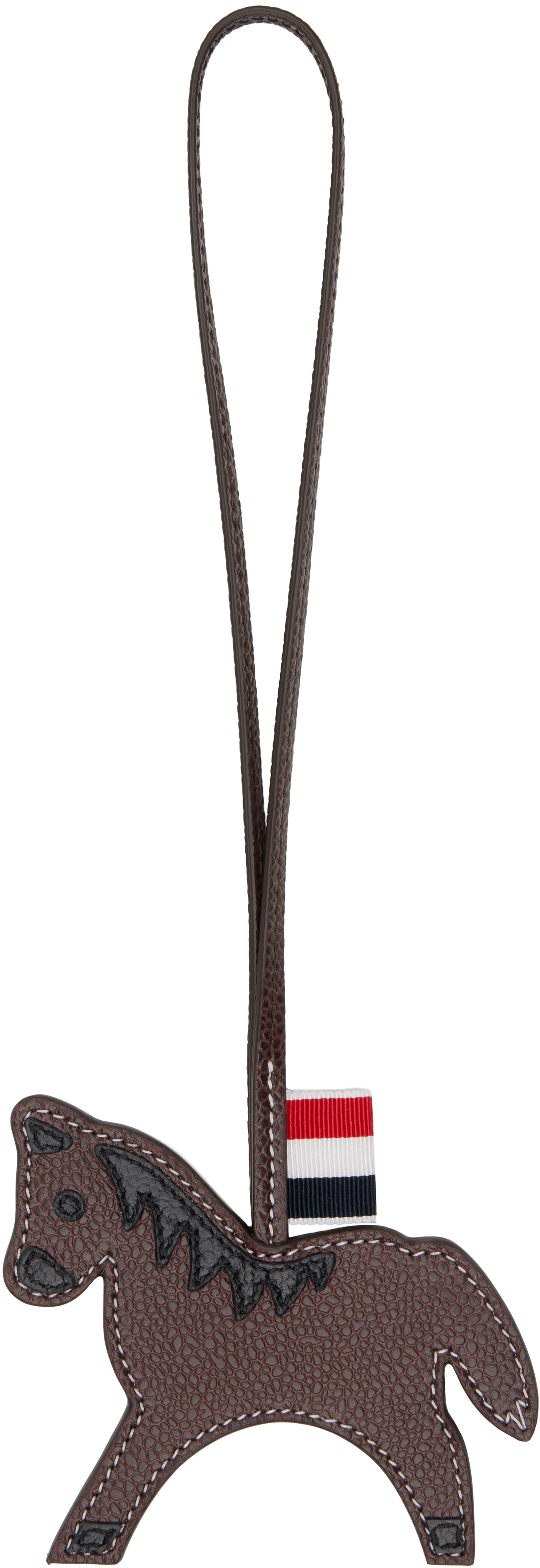 Thom Browne Brown Horse Bag Charm