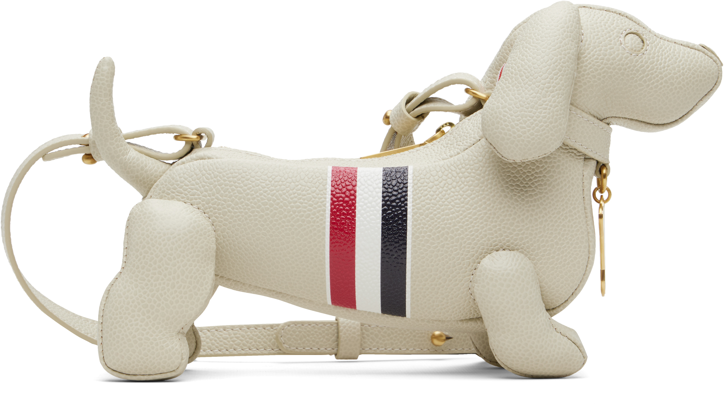 Thom Browne: オフホワイト ミニ Hector バッグ | SSENSE 日本