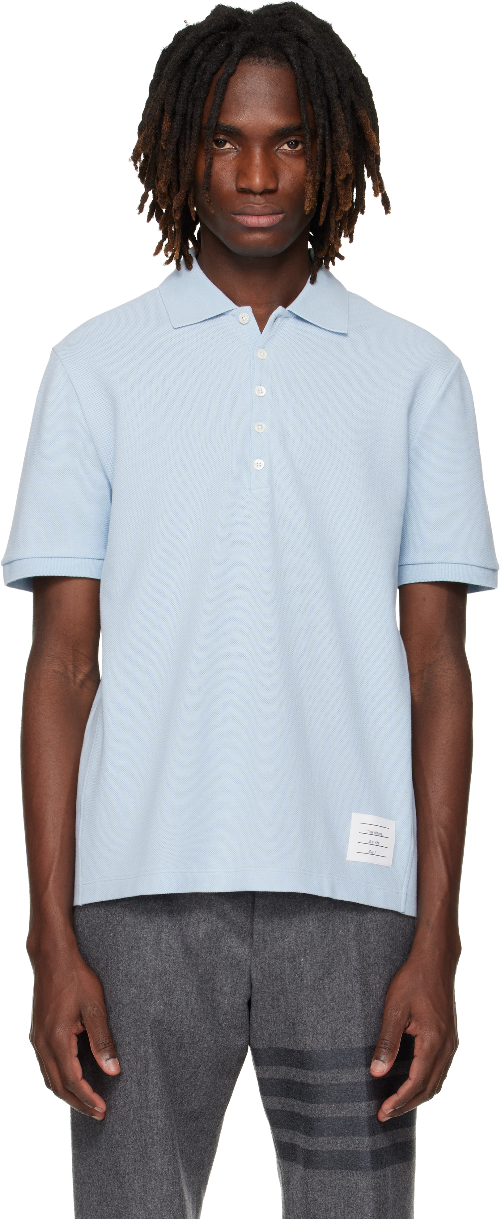 ✨希少・イタリア製✨Thom Browne 4BAR シャツ ブルー Chambray 4 Bar Shirt | Thom Browne