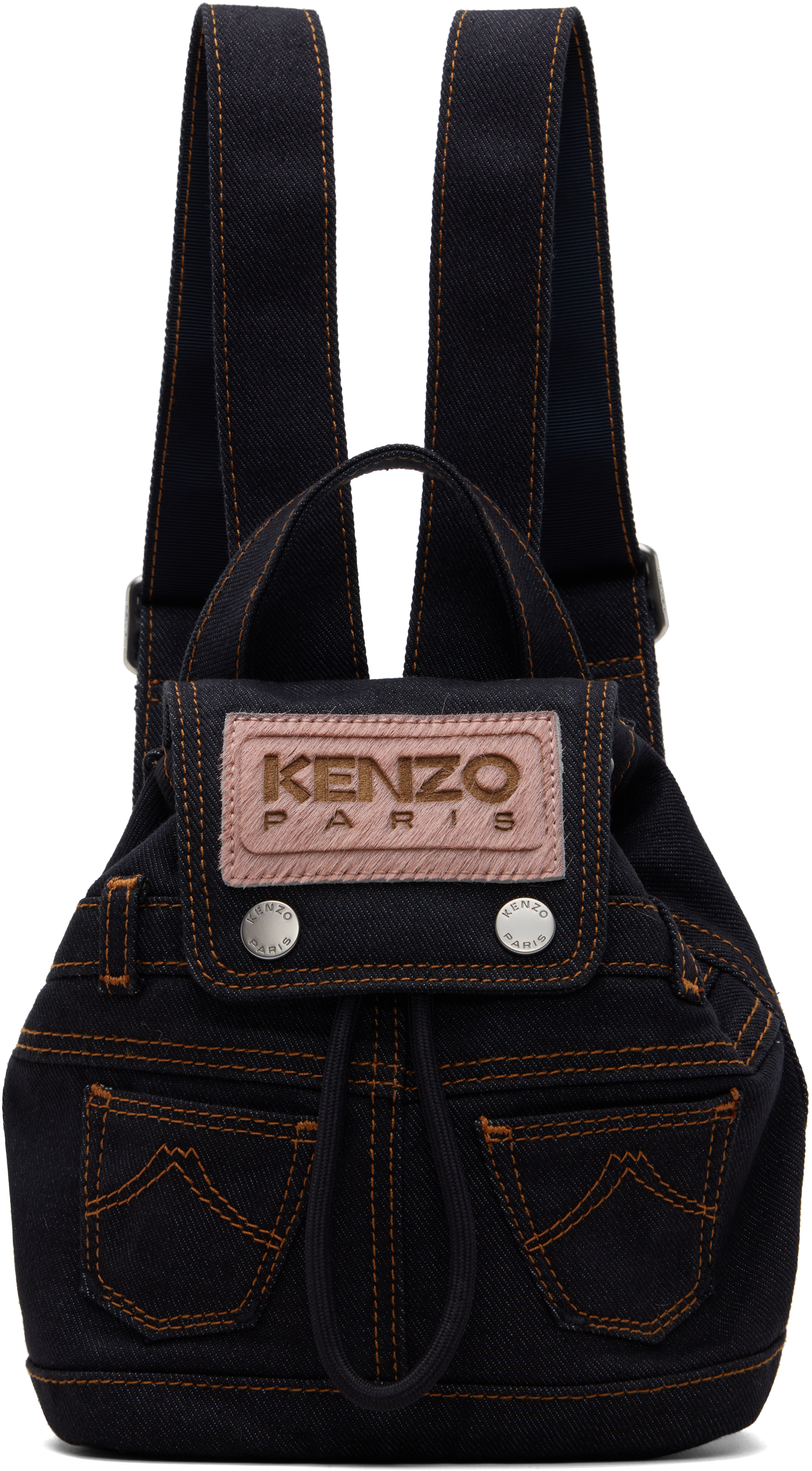 Kenzo: Navy Kenzo Paris 'KENZO Five Pockets' Mini Backpack | SSENSE