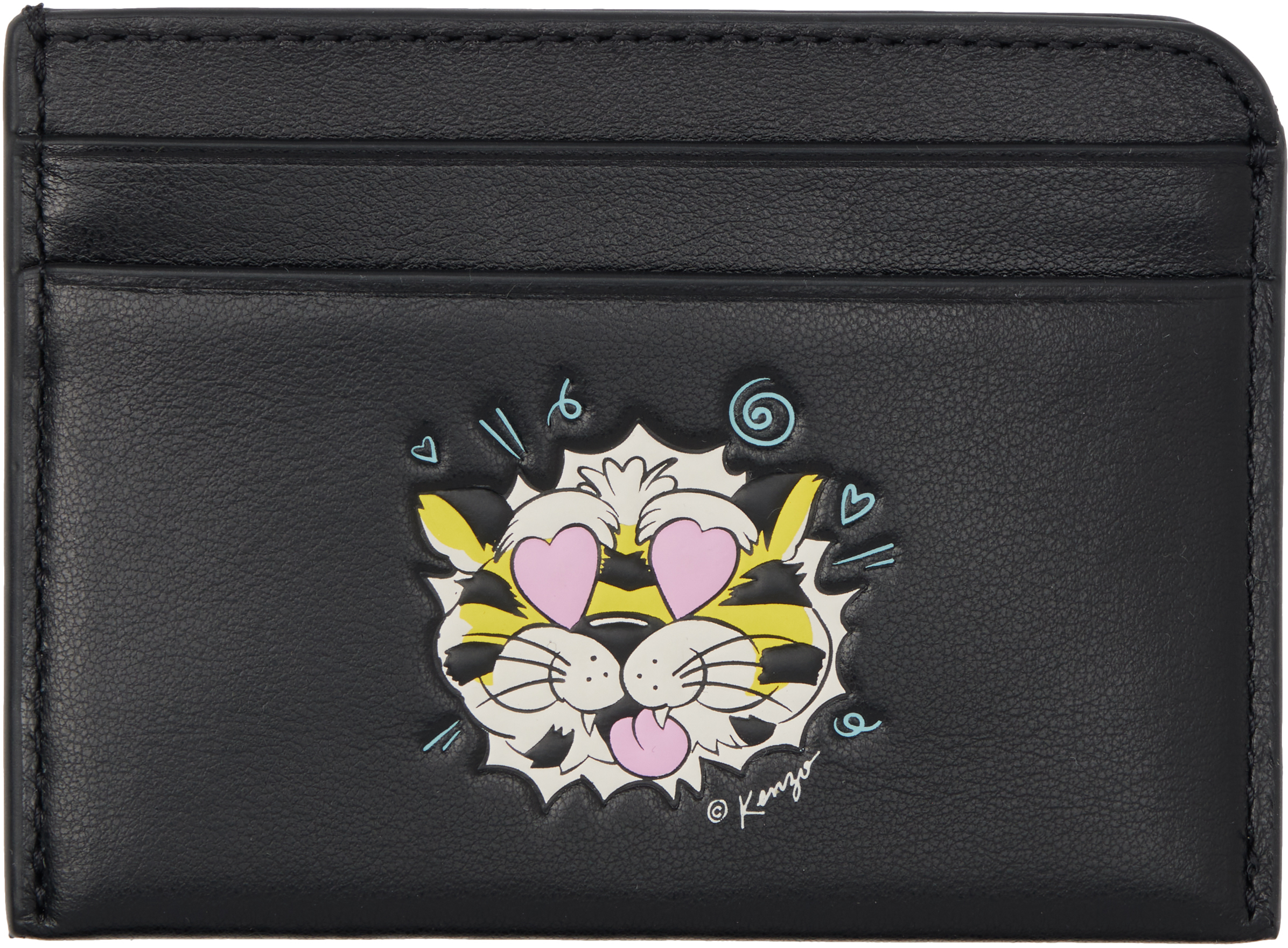 Kenzo: ブラック Kenzo Paris 'KENZO Wild Tiger' カードケース