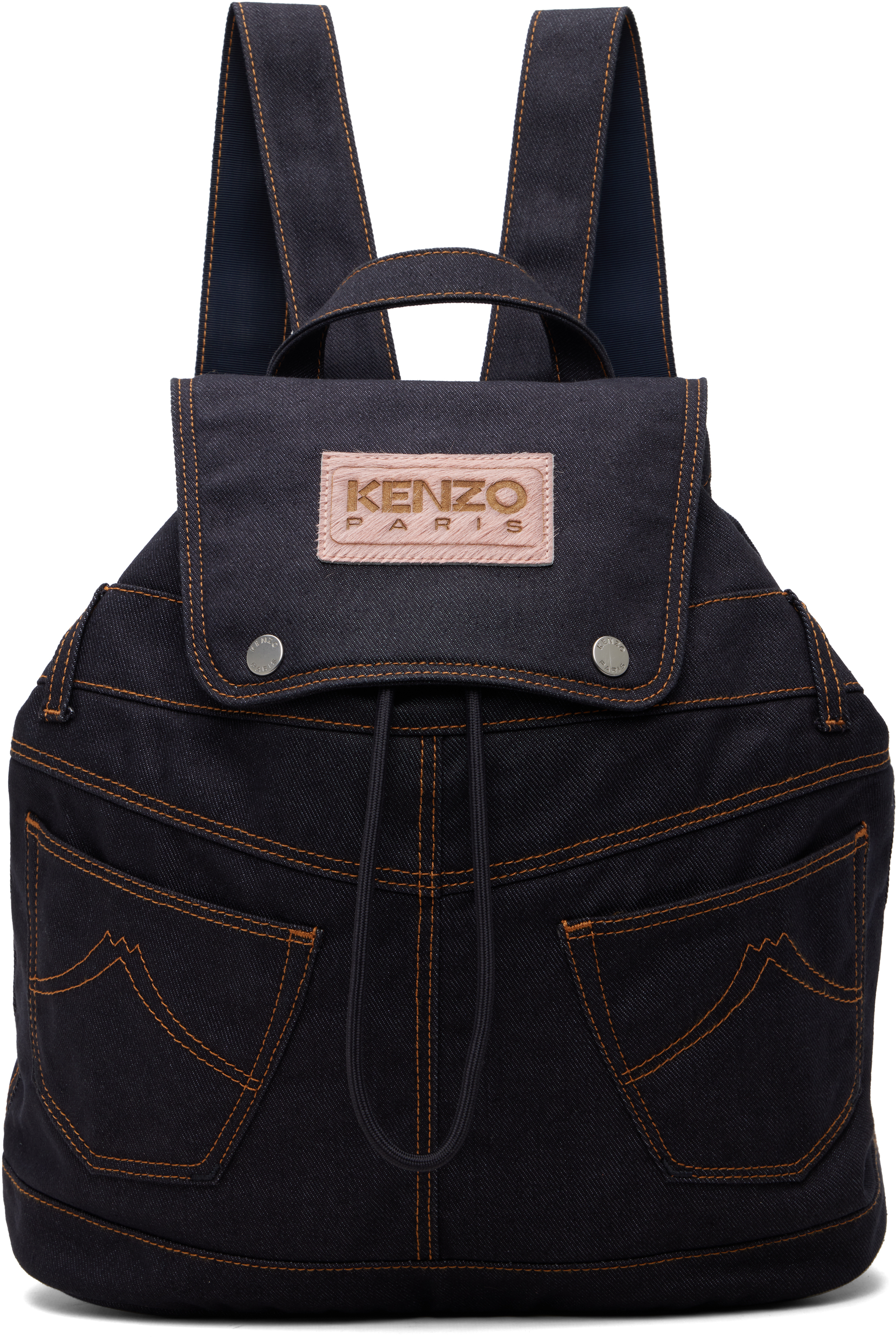 Kenzo: Navy Kenzo Paris 'KENZO Five Pockets' Backpack | SSENSE