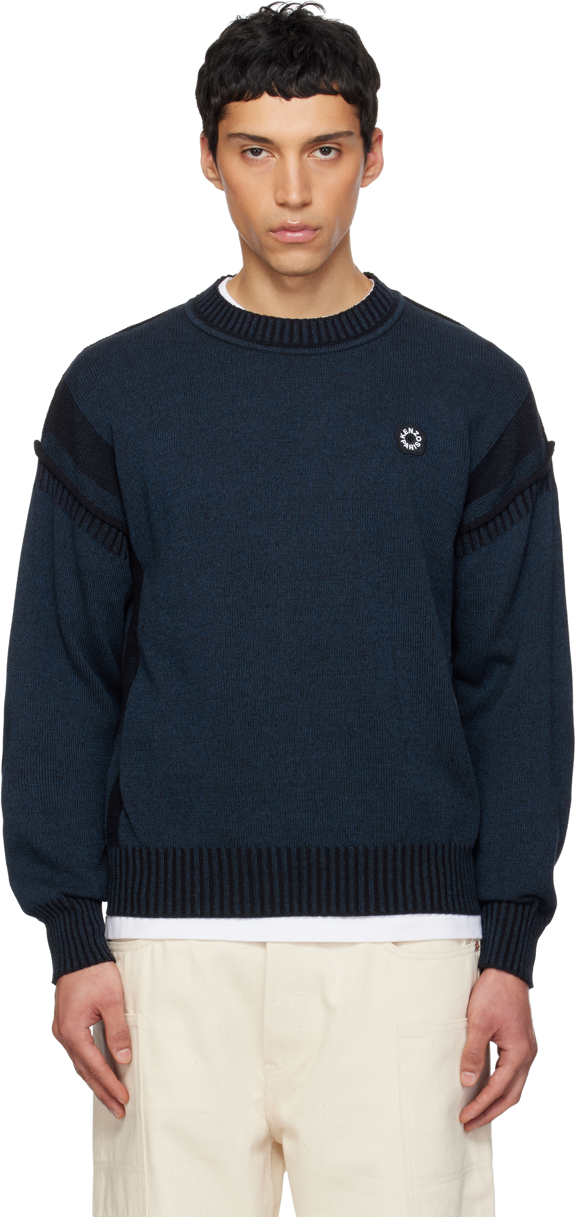 KENZO クルーネックスウェット フラワー ネイビー XXL KENZO（ケンゾー 