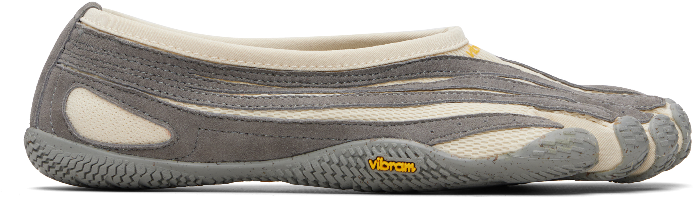 Off-White & Gray Jaya EVO Shoes by Vibram FiveFingers on Sale