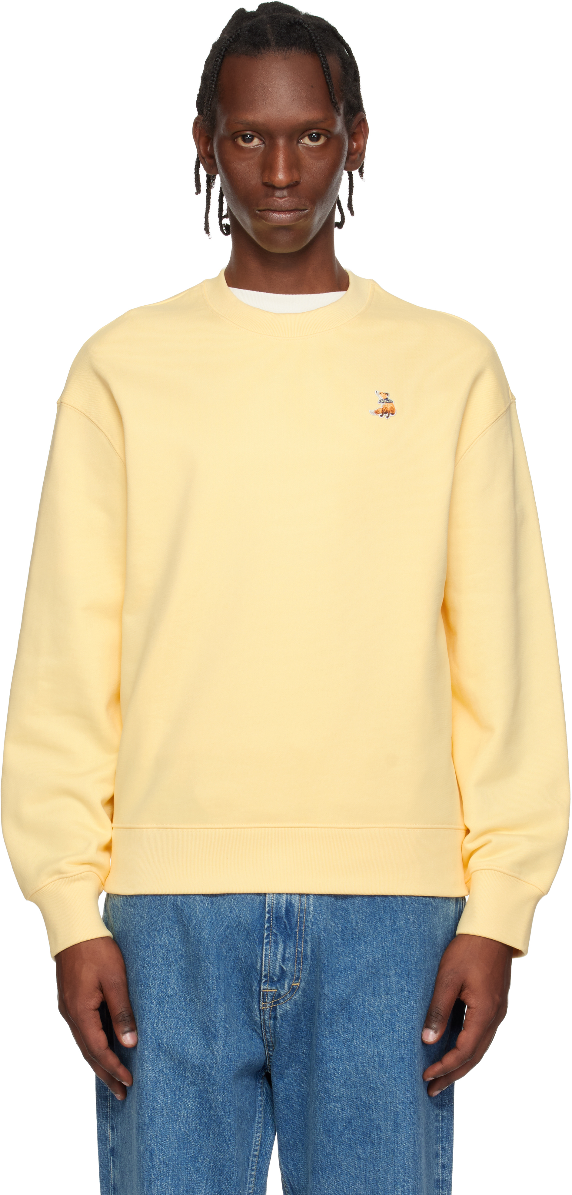 Maison Kitsuné: イエロー Dreaming Fox コンフォート スウェット