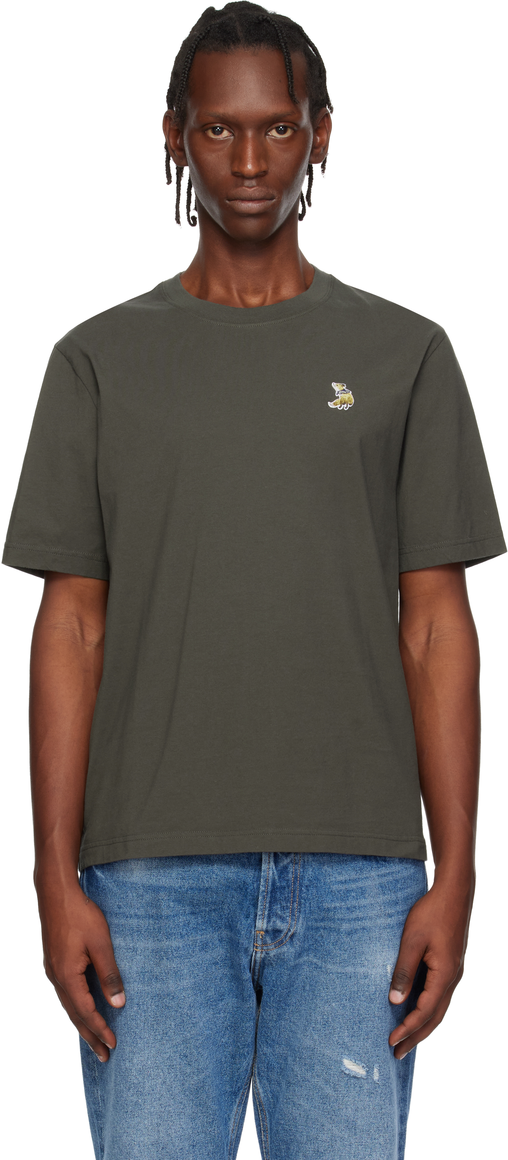 Maison Kitsunéのブラウン Dreaming Fox コンフォート Tシャツがセール中