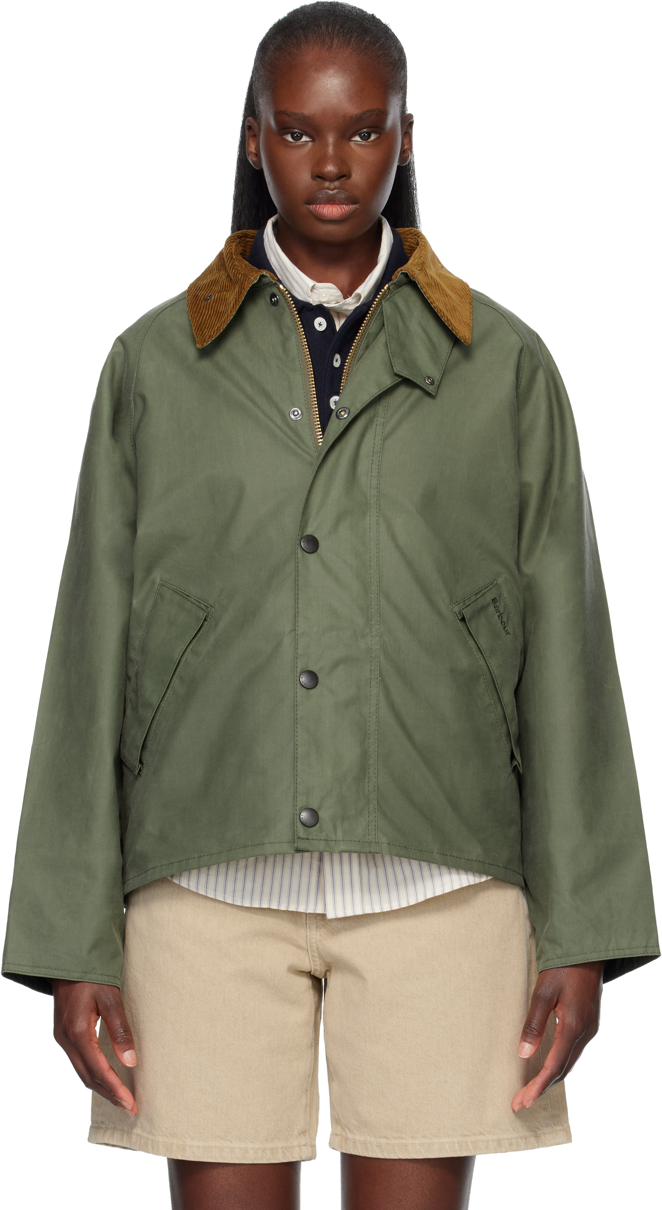 Barbour×TRIUMPH オリーブグリーンジャケット トライアンフ東京 | TRIUMPH