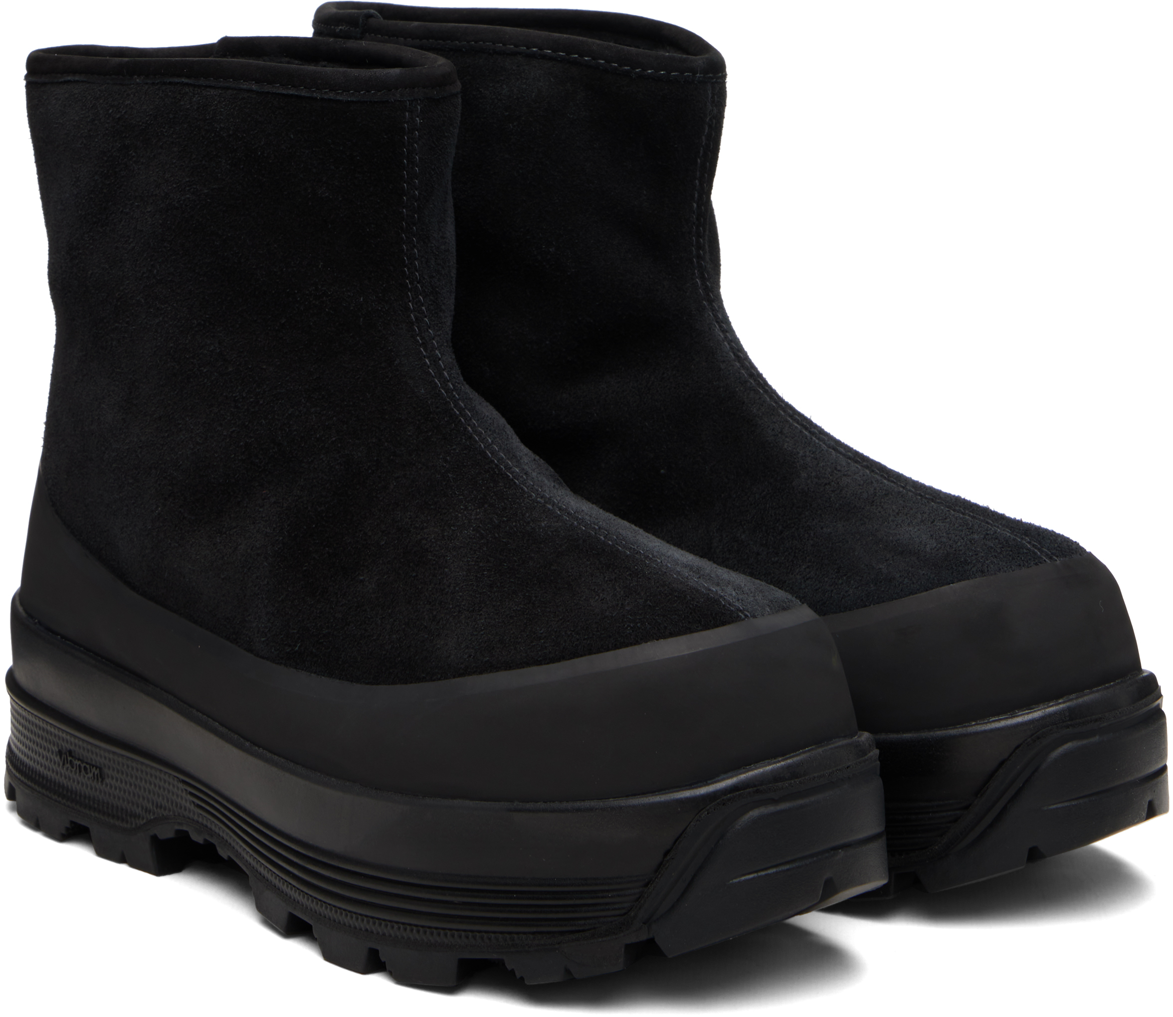 Diemme Black Badia Shearling Boots In Black