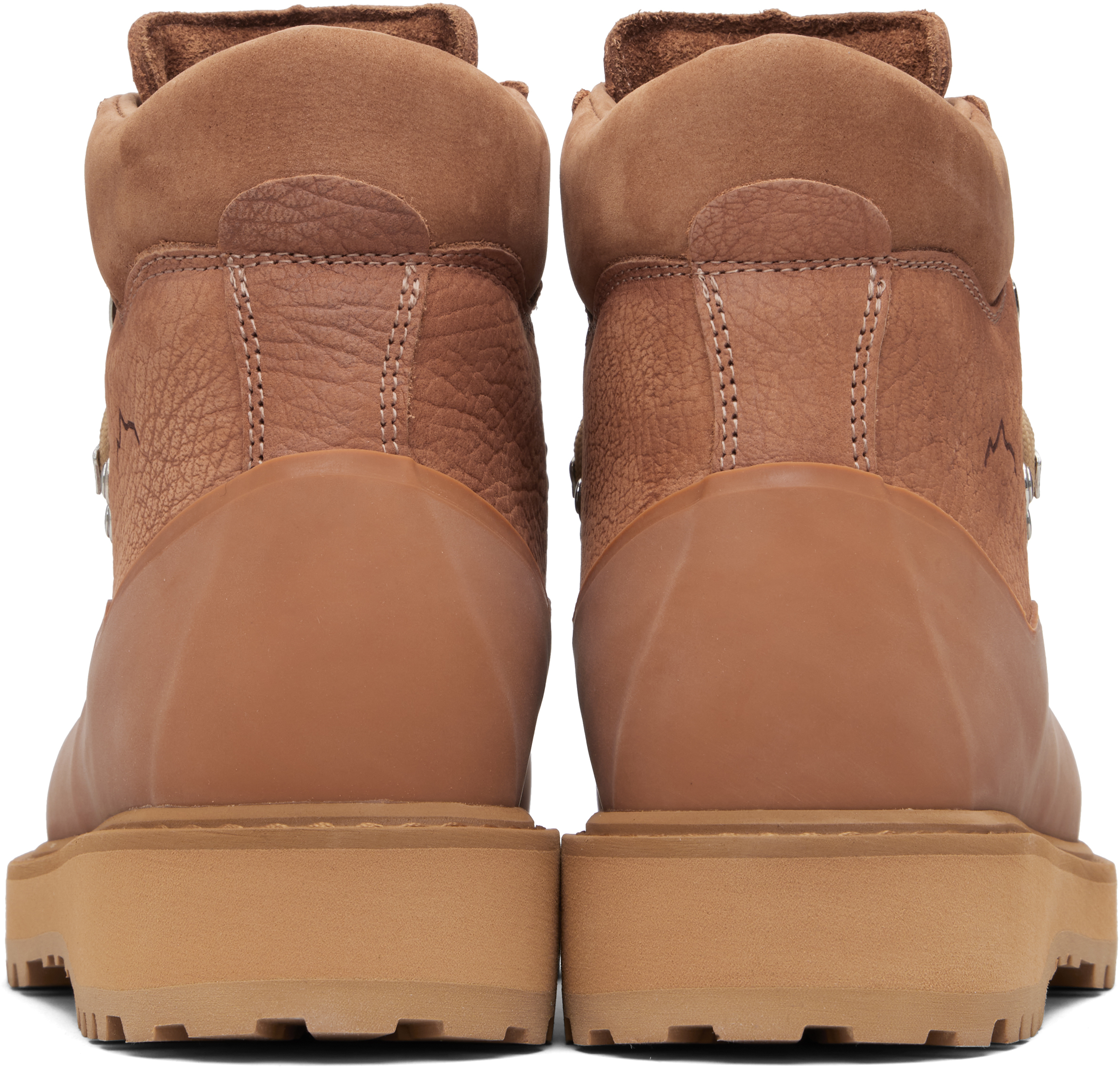 Diemme Tan Roccia Vet Gomma Boots In Animal Print