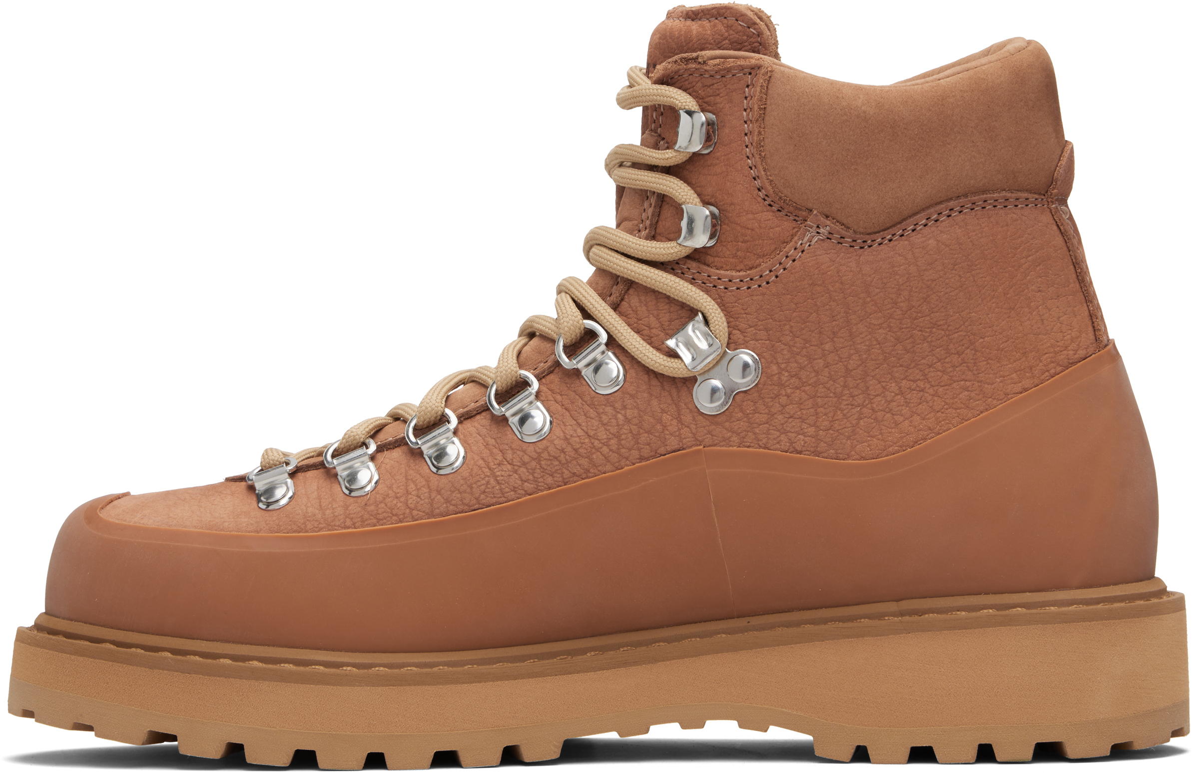 Diemme Tan Roccia Vet Gomma Boots In Animal Print