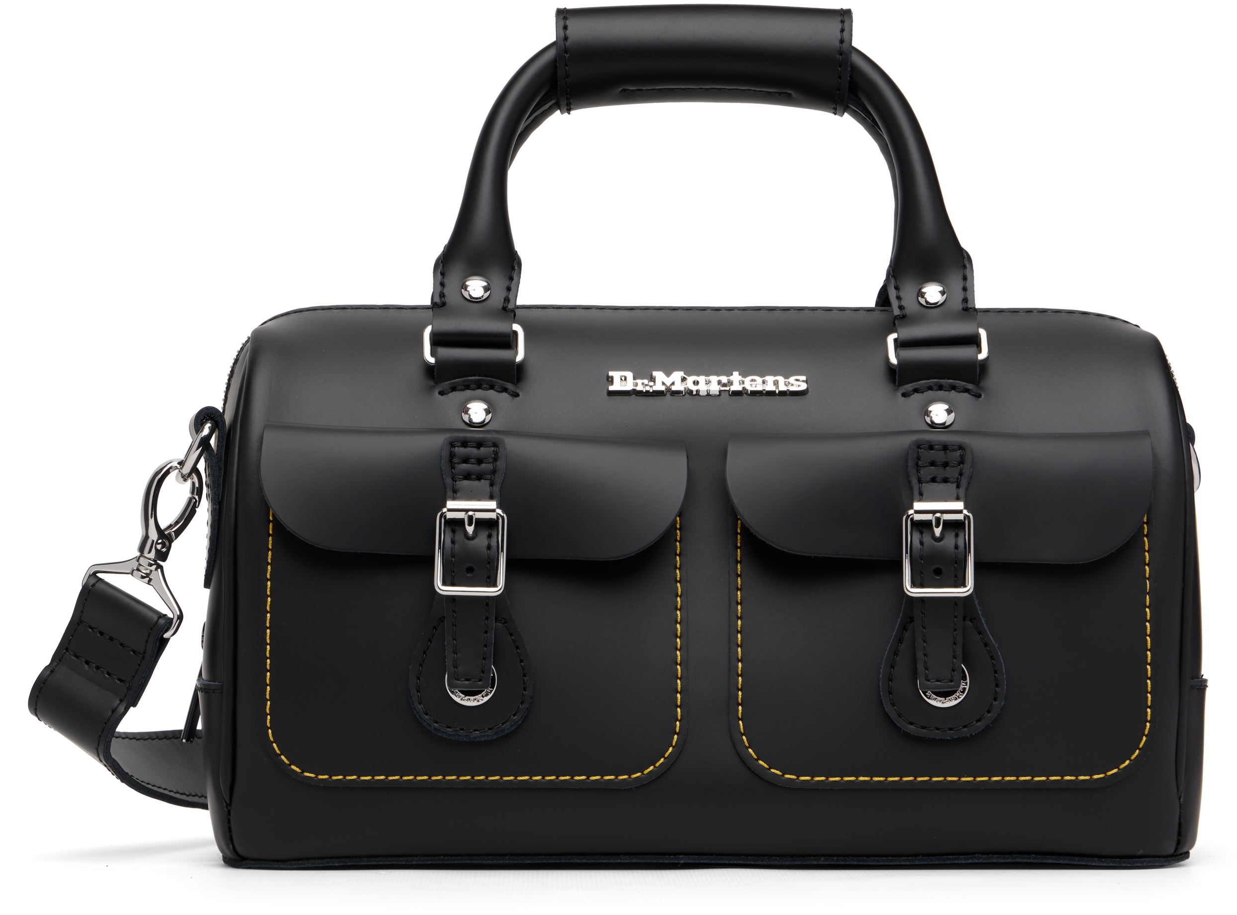 Dr. Martensのブラック Kieve レザー トップハンドル バッグがセール中
